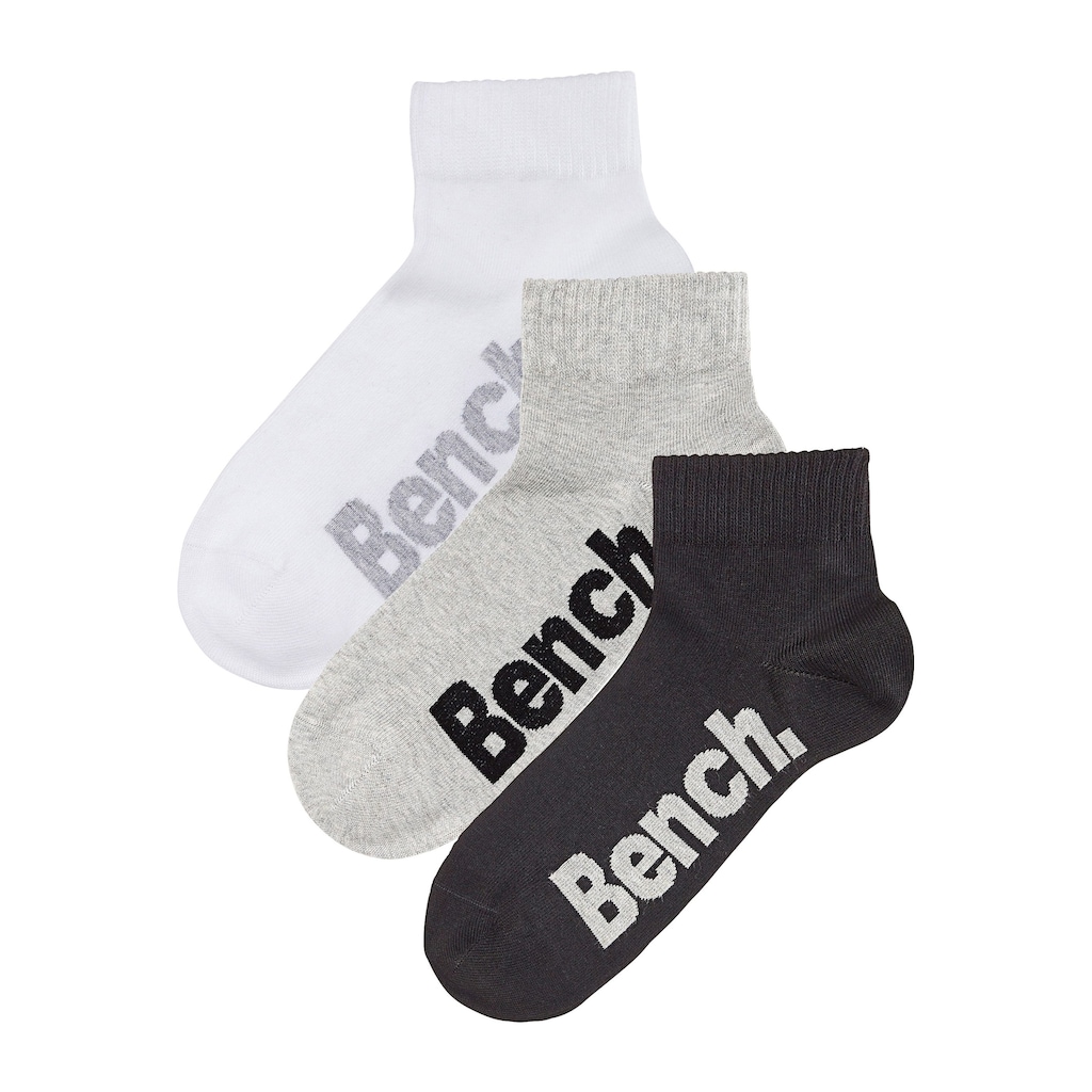 Bench. Kurzsocken, (Set, 3 Paar)