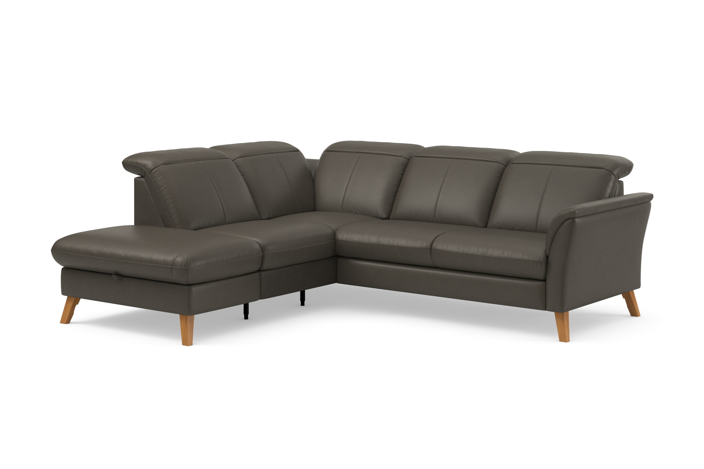 Thumbnail - sit&more Ecksofa "Romero L-Form" wahlweise mit oder ohne TV-Funktion, Bettfunktion, Bettkasten