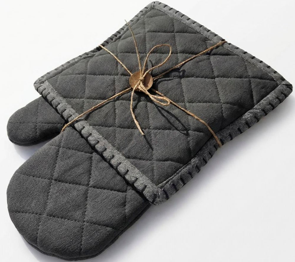 Home affaire Topfhandschuhe »Handschuh & Topflappen Set grautöne«