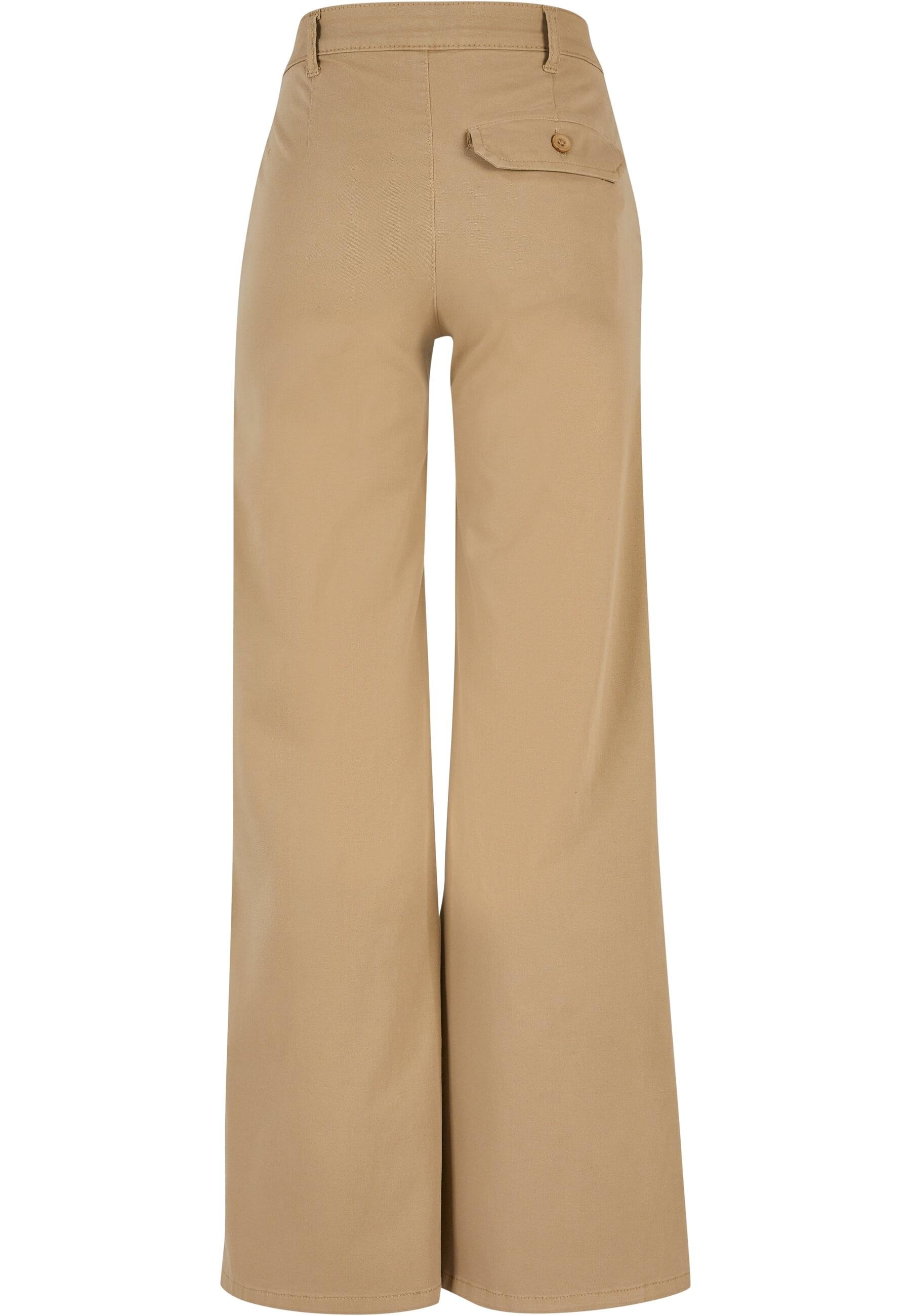 URBAN CLASSICS Chinos "Urban Classics Damen Ladies High Waist Wide Leg Chin günstig online kaufen
