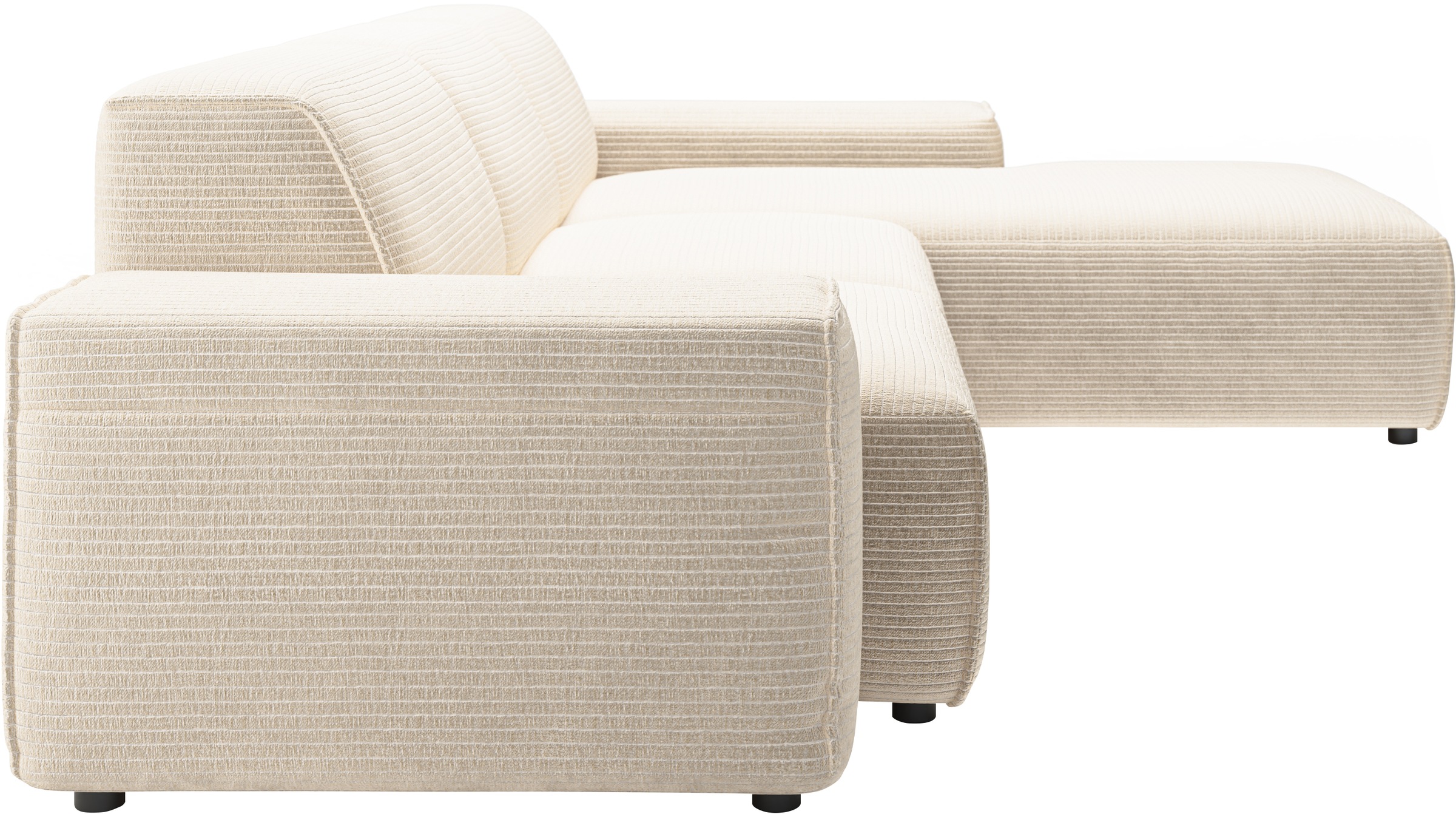 andas Ecksofa »Glimminge L-Form auch in Breitcord, Feincord + Easy care-Bezug,«, Breite 264, Zierkissen