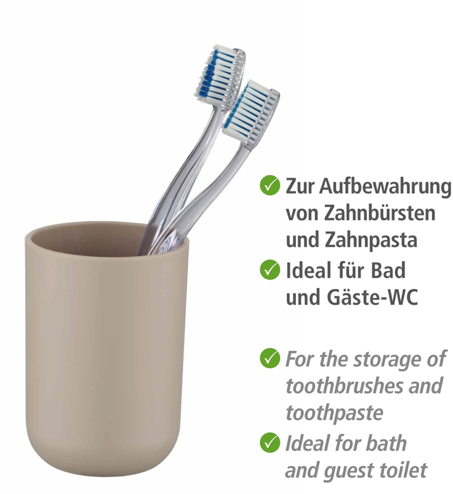 WENKO Badaccessoire-Set »Brasil« Seifenspender, Zahnputzbecher, WC-Garnitur & Kosmetikeimer