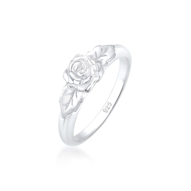 Elli Fingerring »Rosenblüte Blume Vintage Look Trend 925 Silber« online  bestellen | BAUR