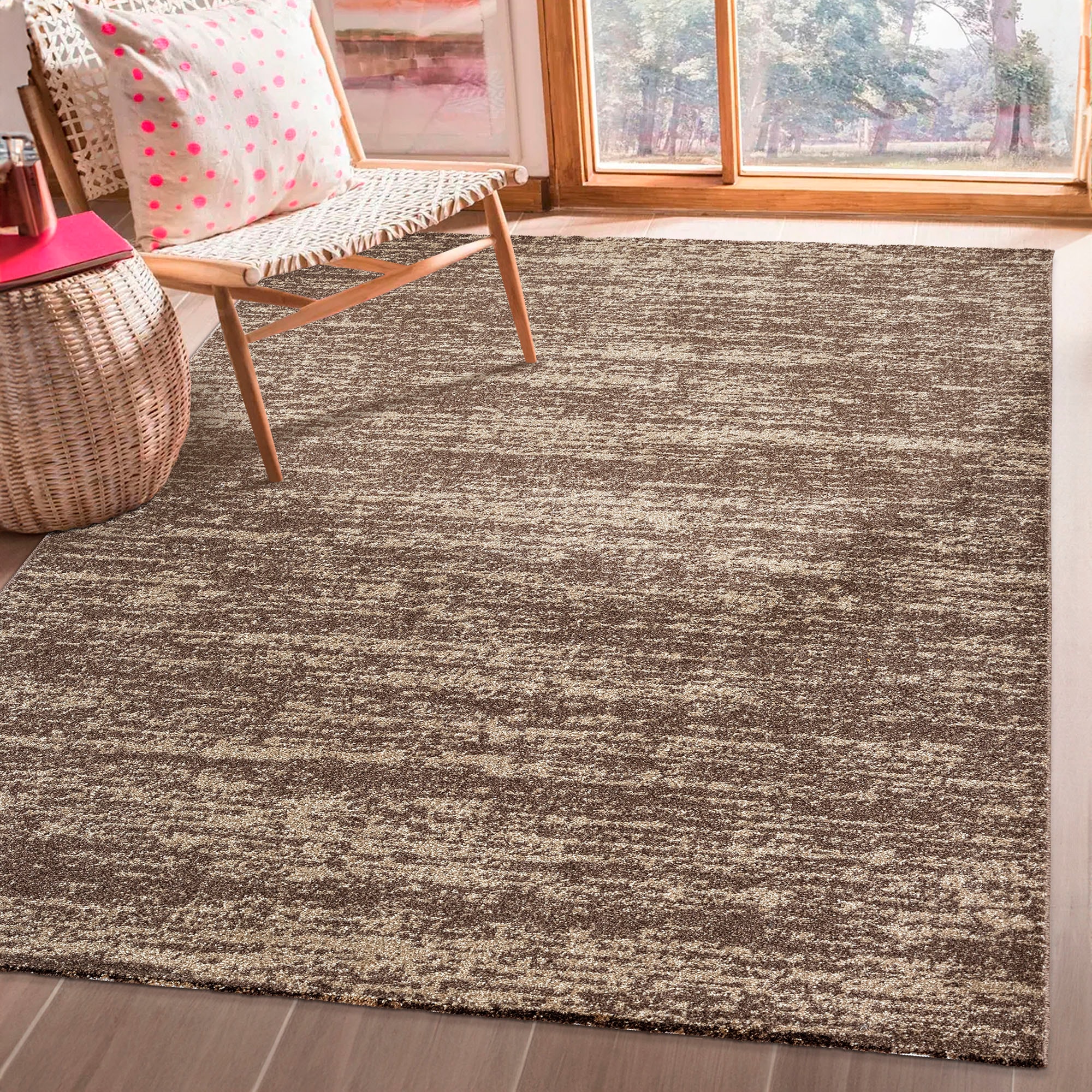 Sanat Teppich »Oslo«, rechteckig, 10 mm Höhe, meliert Kurzflor, Wohnzimmer, Schlafzimmer, auch als Läufer
