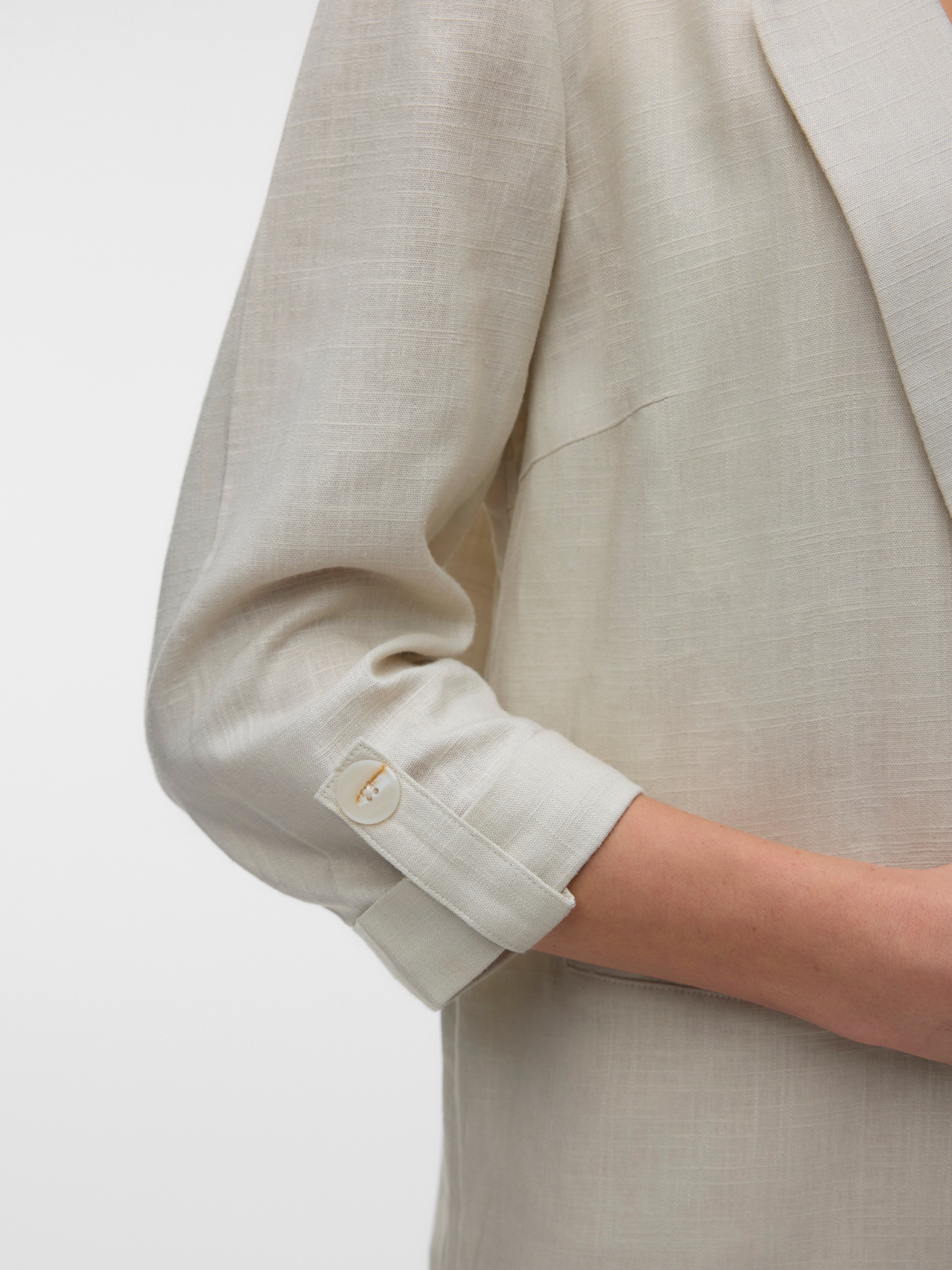 Vero Moda Longblazer »VMROSIE 3/4 LOOSE BLAZER NOOS« Viskosemischung, regular fit, mit Leinen