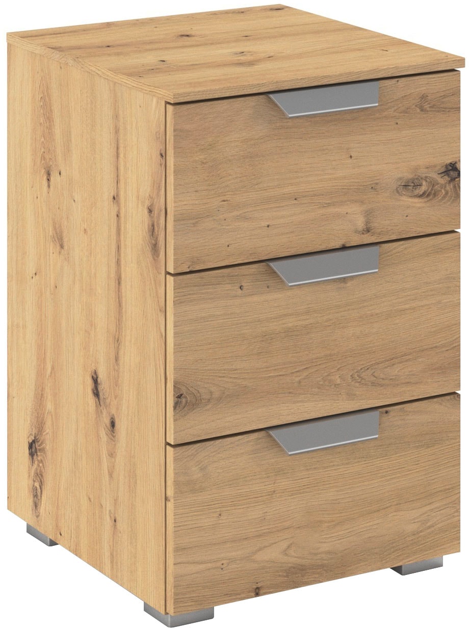 rauch Nachtkommode "Nachttisch Nachtkonsole ORIAS in Dekor- oder Hochglanzfront" Breite 40 cm, mit eleganter Dekor- oder Hochglanzfront, mit 3 geräumigen Schubladen für viel Stauraum MADE IN GERMANY