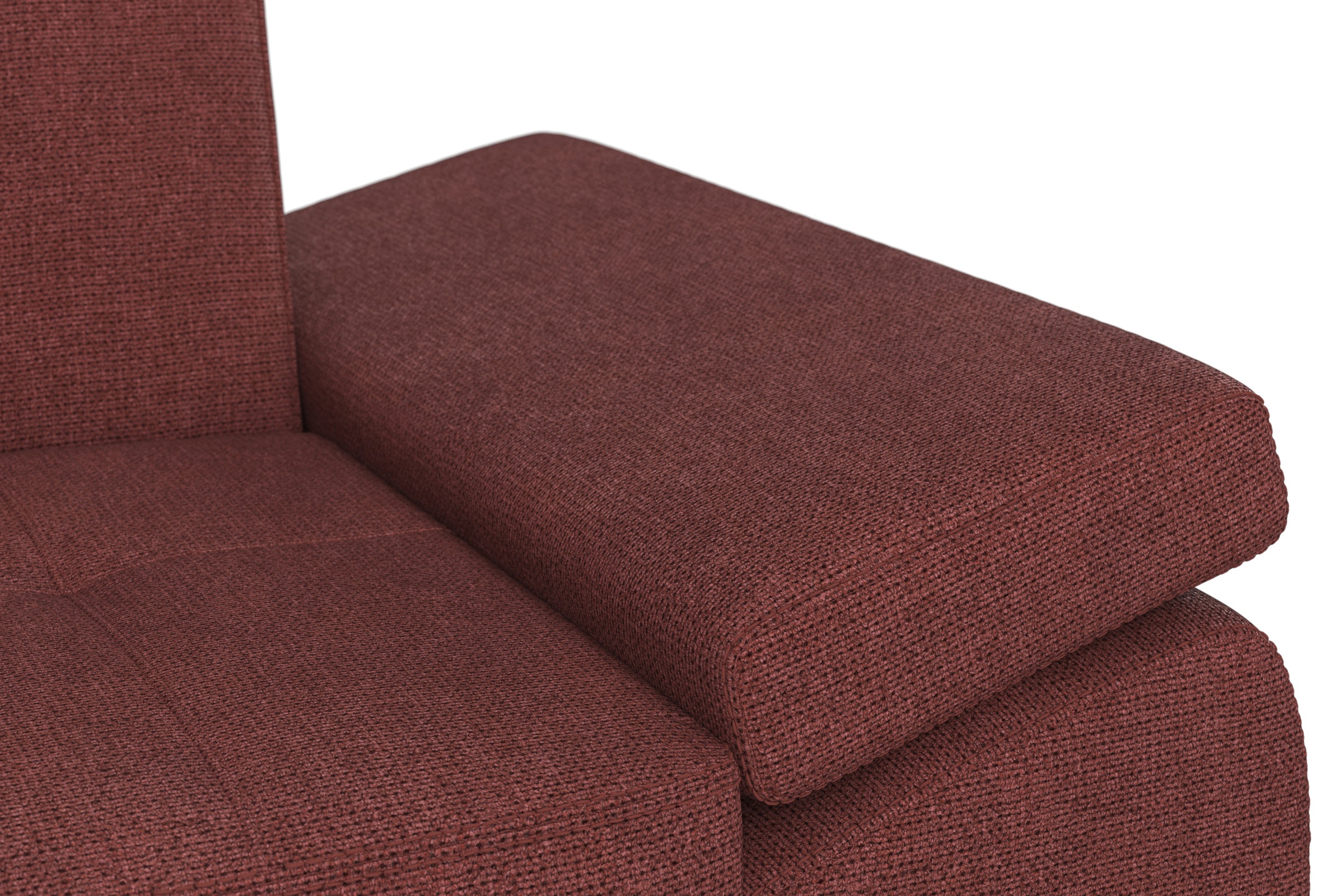 DOMO collection Ecksofa »Capelo L-Form«, mit Armteilverstellung, wahlweise mit Bettfunktion, Federkern