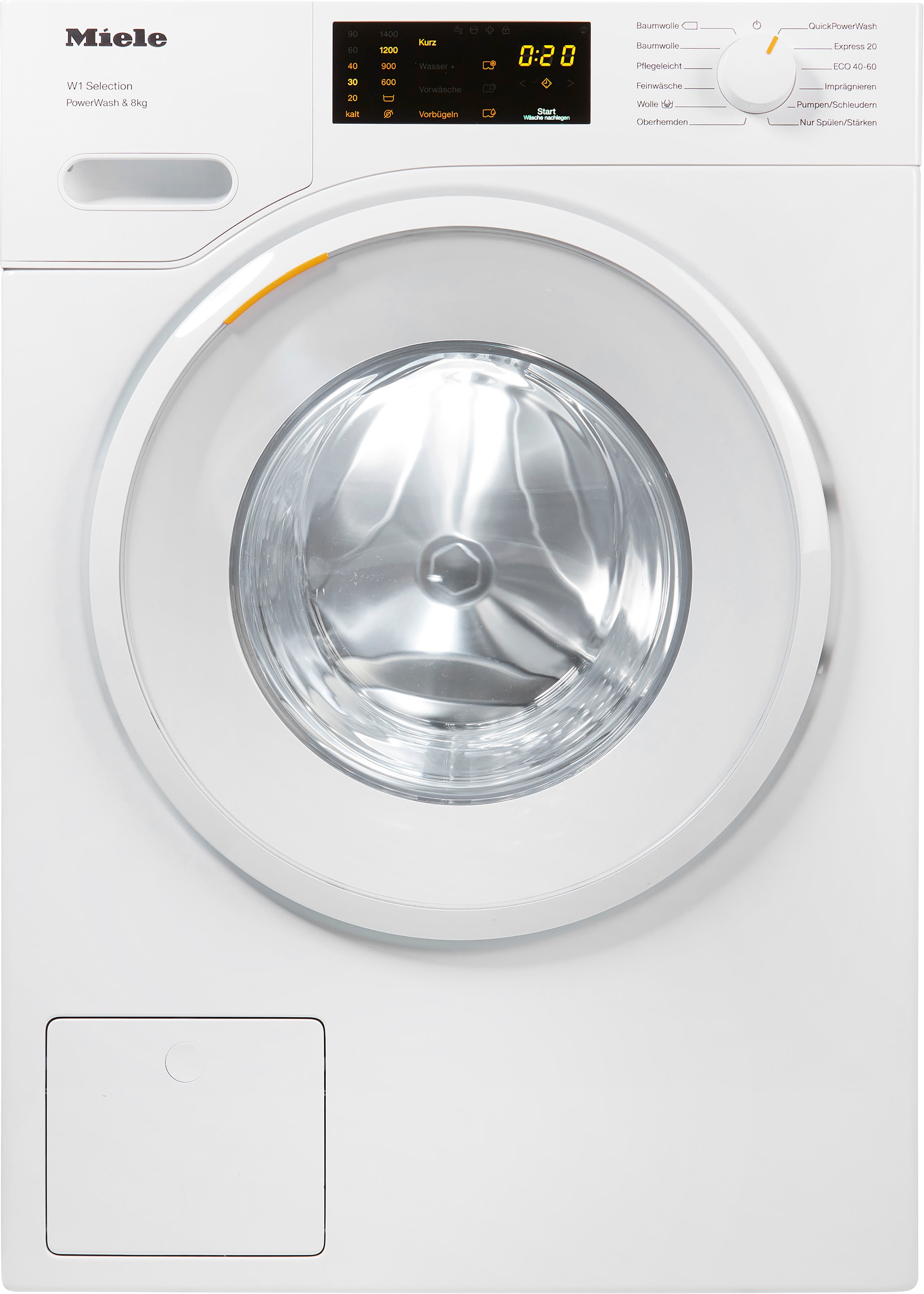 Miele Waschmaschine »WSD323WPS D LW PWash«, WSD323 WPS D PWash&8kg, 8 kg, 1400 U/min, QuickPowerWash für saubere Wäsche in nur 49 Minuten