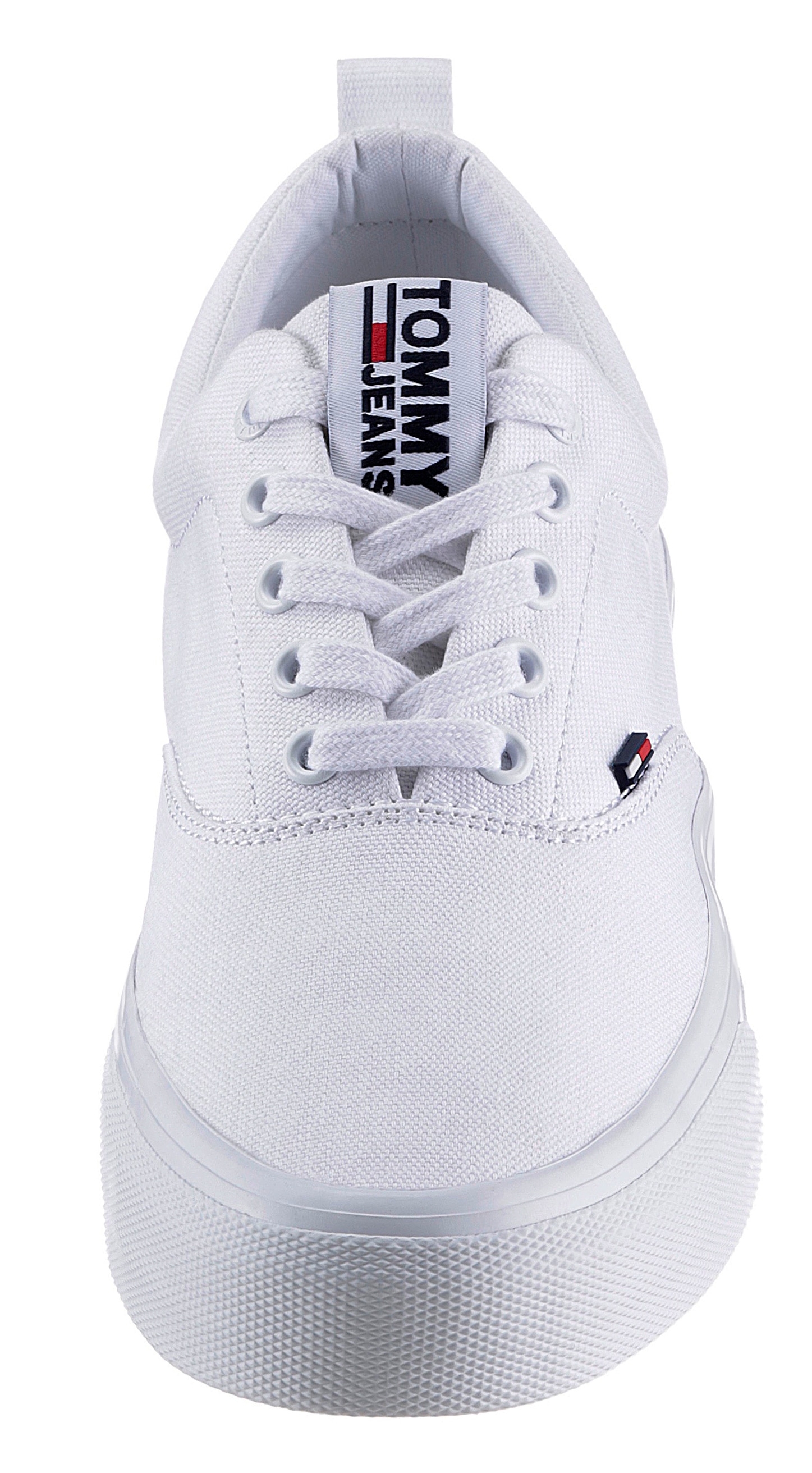 Tommy Jeans Sneaker »CLASSIC TOMMY JEANS SNEAKER«, mit gepolstertem Schaftrand, Freizeitschuh, Halbschuh, Schnürschuh