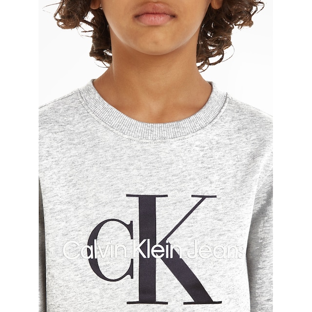 Calvin Klein Jeans Sweatshirt »CK MONOGRAM TERRY CN«, für Kinder bis 16  Jahre | BAUR