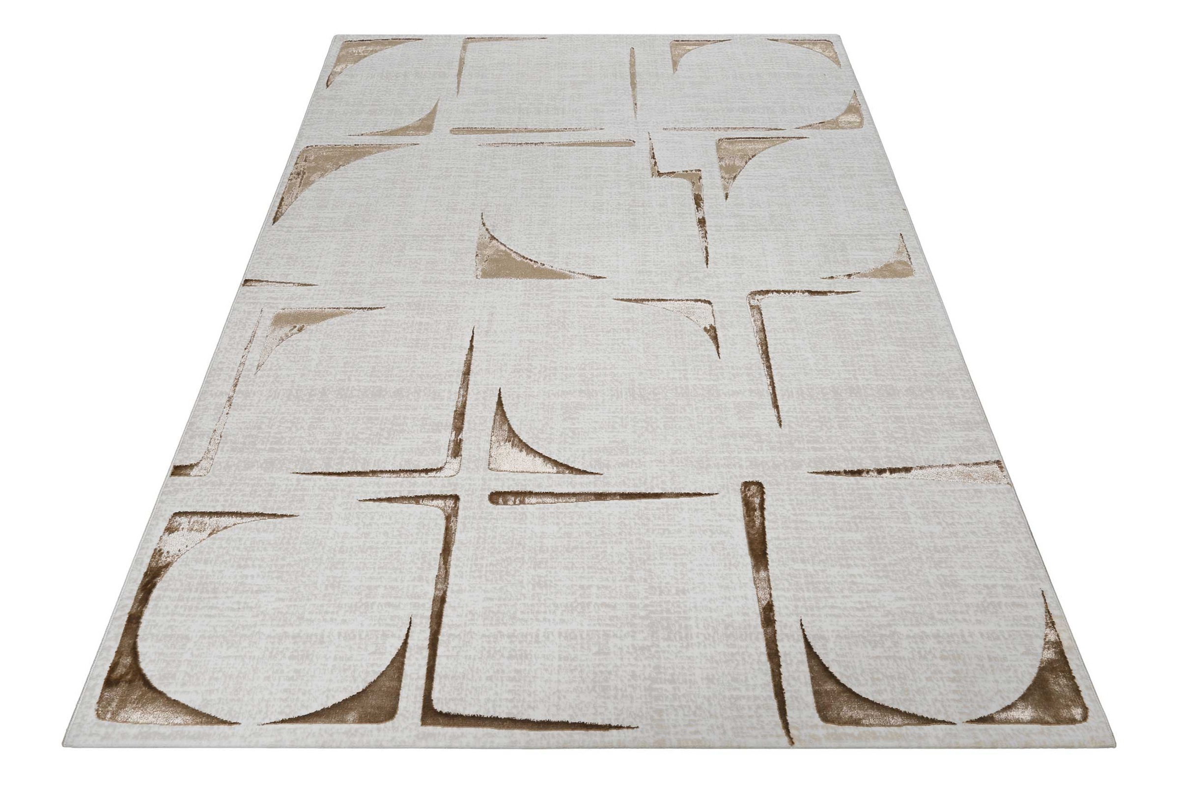 Teppich ESPRIT "Nelle", beige, B:80cm H:8mm L:150cm, Polypropylen, Teppiche, Teppich, Kurzflorteppich, gewebt, geometrisch, modern, Wohnzimmer, abstrakt 2