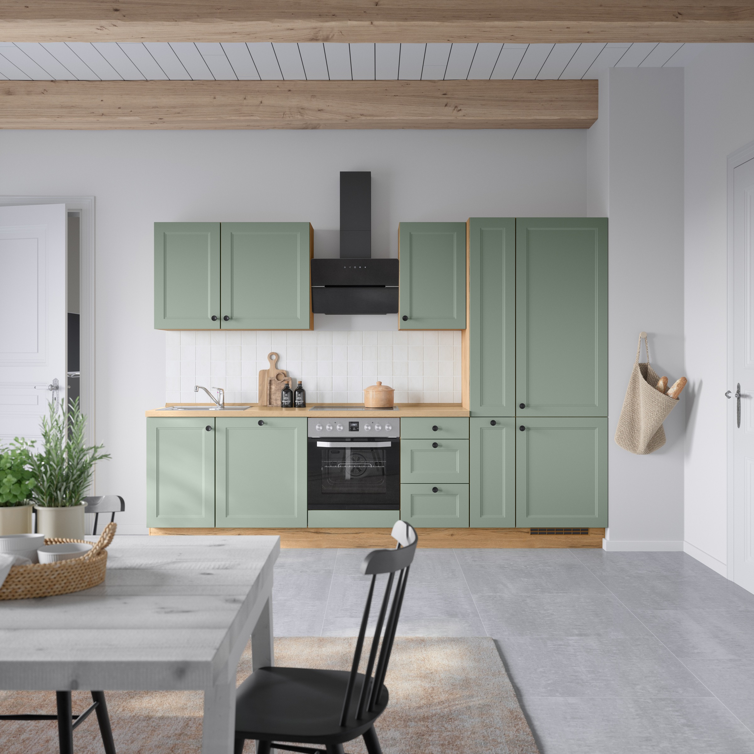 nobilia® Küchenzeile »"Cascada II"«, vormontiert, Breite 300 cm, Ausrichtung wählbar, wahlw. mit E-Geräten