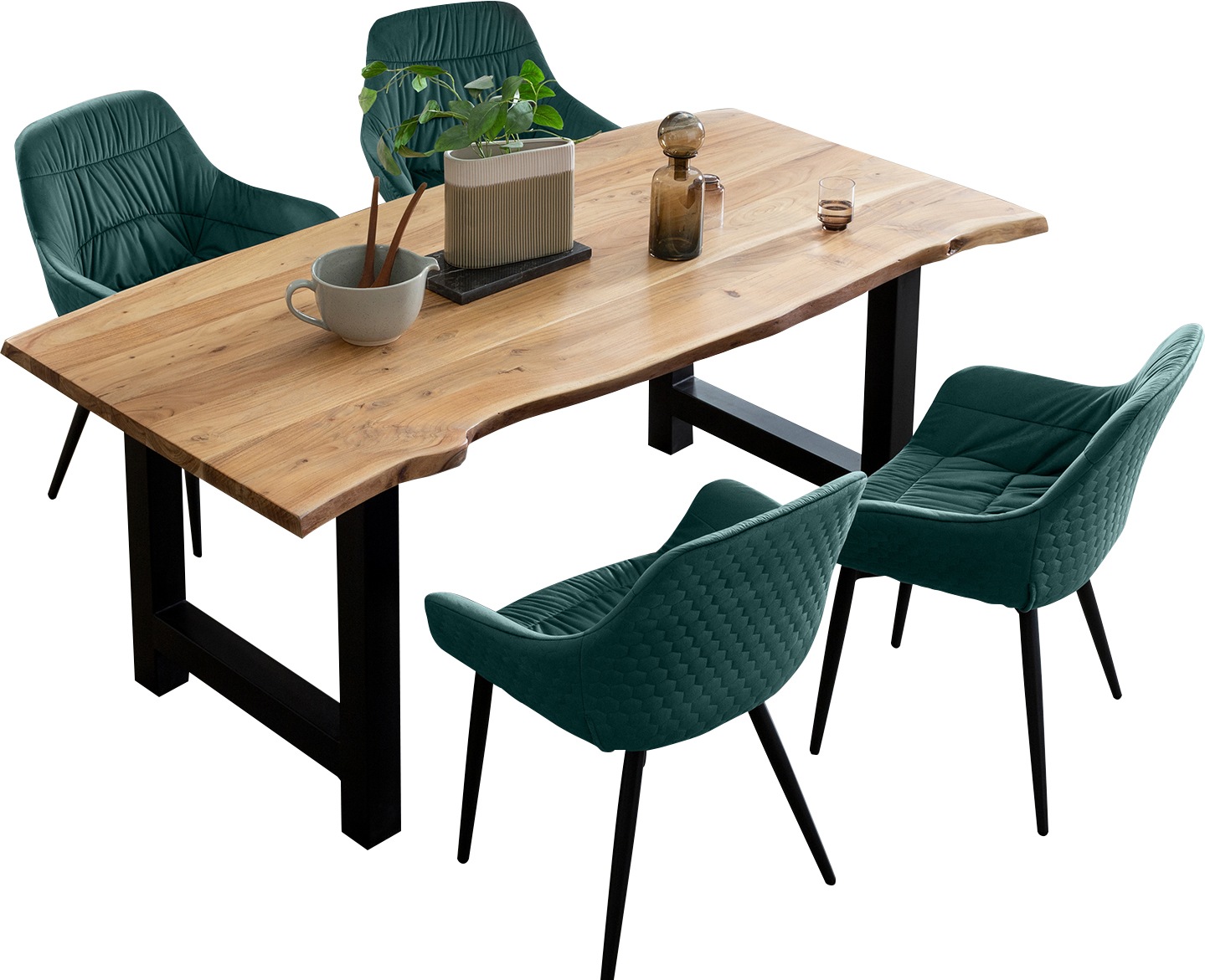 SalesFever Essgruppe, (Set, 5 tlg.), Massivholz geölt und zweifach gewachst