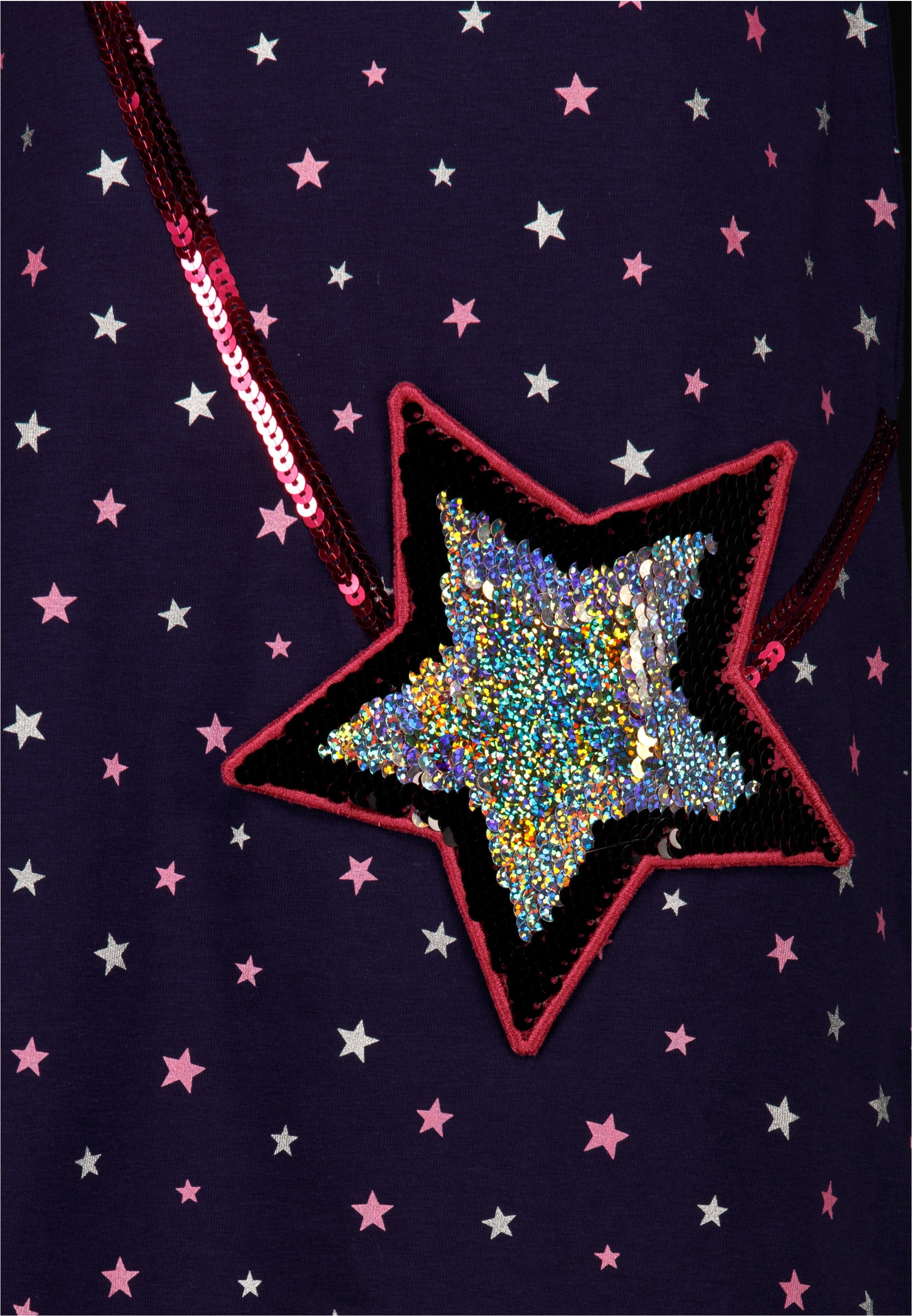 SALT AND PEPPER Jerseykleid »Kidspark« mit AOP-Sternchendruck und Pallietten