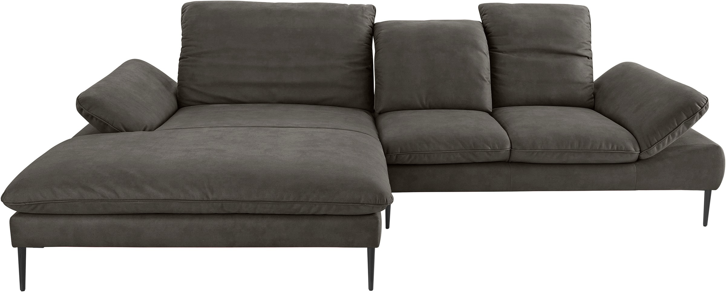 Thumbnail - W.SCHILLIG Ecksofa "enjoy&MORE, Designsofa, elegant und bequem, L-Form" Sitztiefenverstellung, Füße schwarz pulverbeschi...