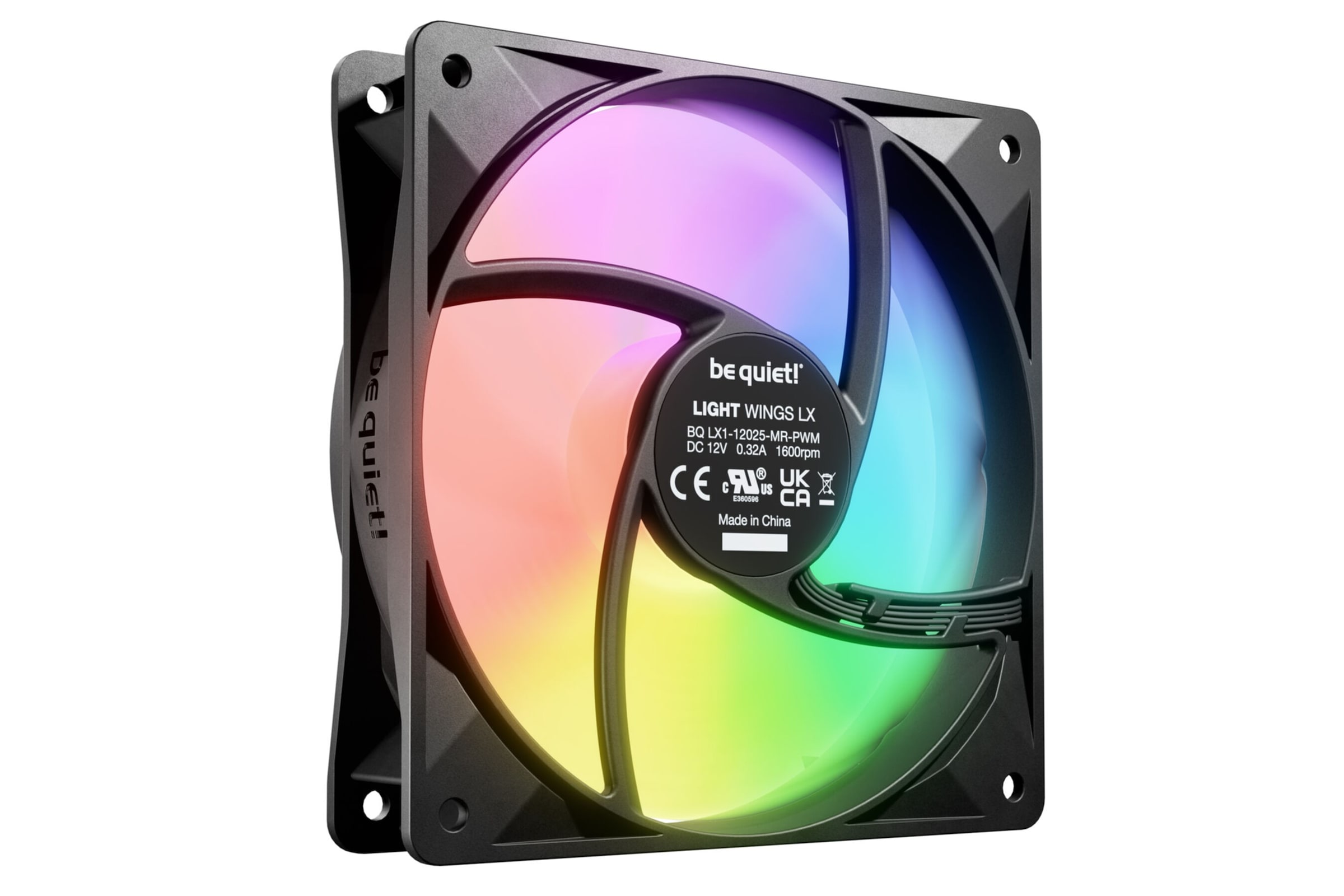 be quiet! Gehäuselüfter »LIGHT WINGS LX 120mm PWM 3-Pack Black«, (Packung, 3 St.)