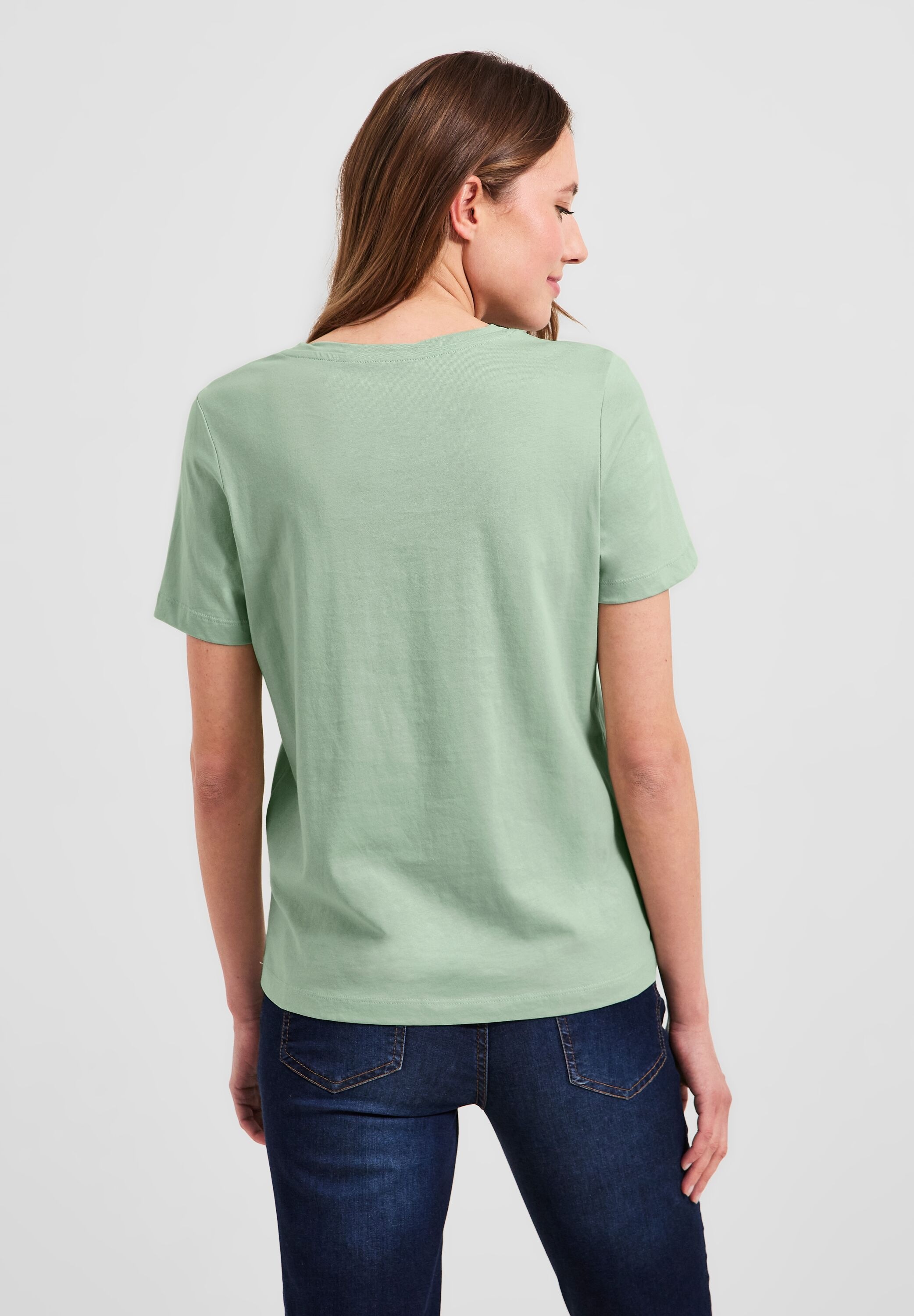 Cecil T-Shirt, mit BAUR Rundhalsausschnitt für kaufen 