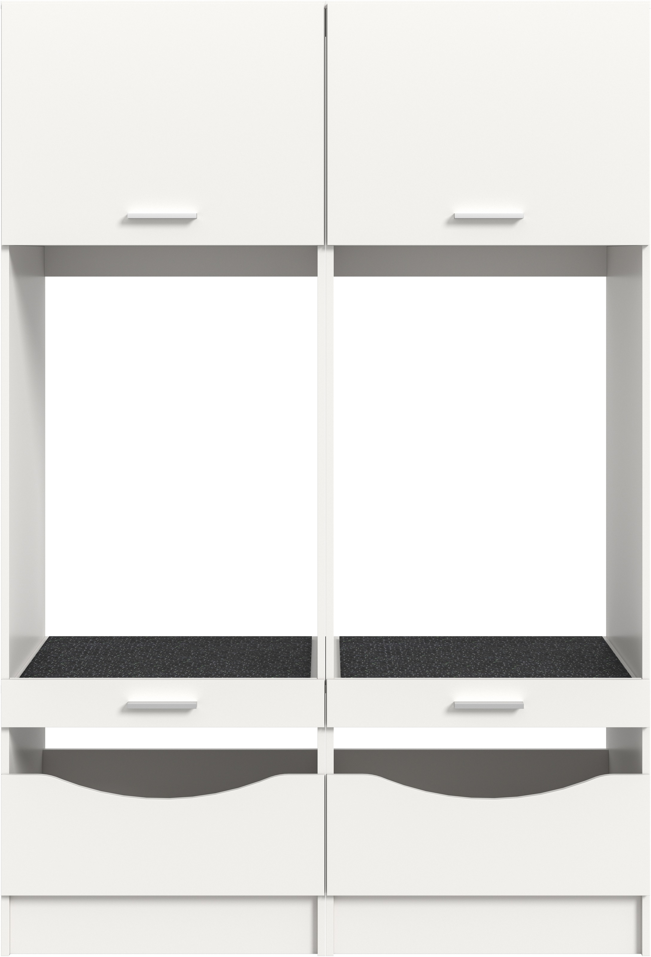 Thumbnail - welltime Mehrzweckschrank-Set "FALAS, TOPSELLER, 2-teilig, Hauswirtschaftsraum Set, Breite 133 cm"