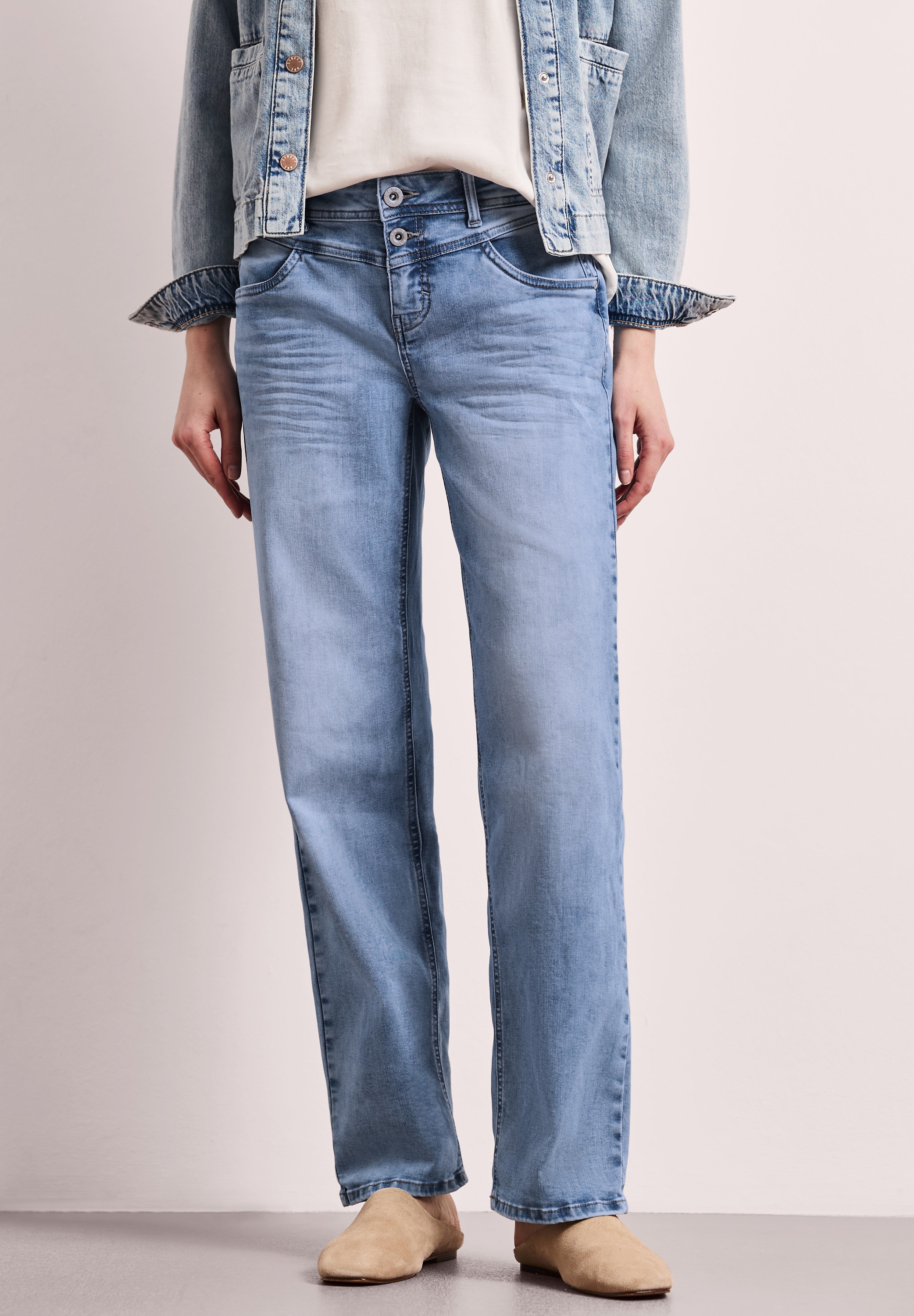 STREET ONE Comfort-fit-Jeans Middle Waist
