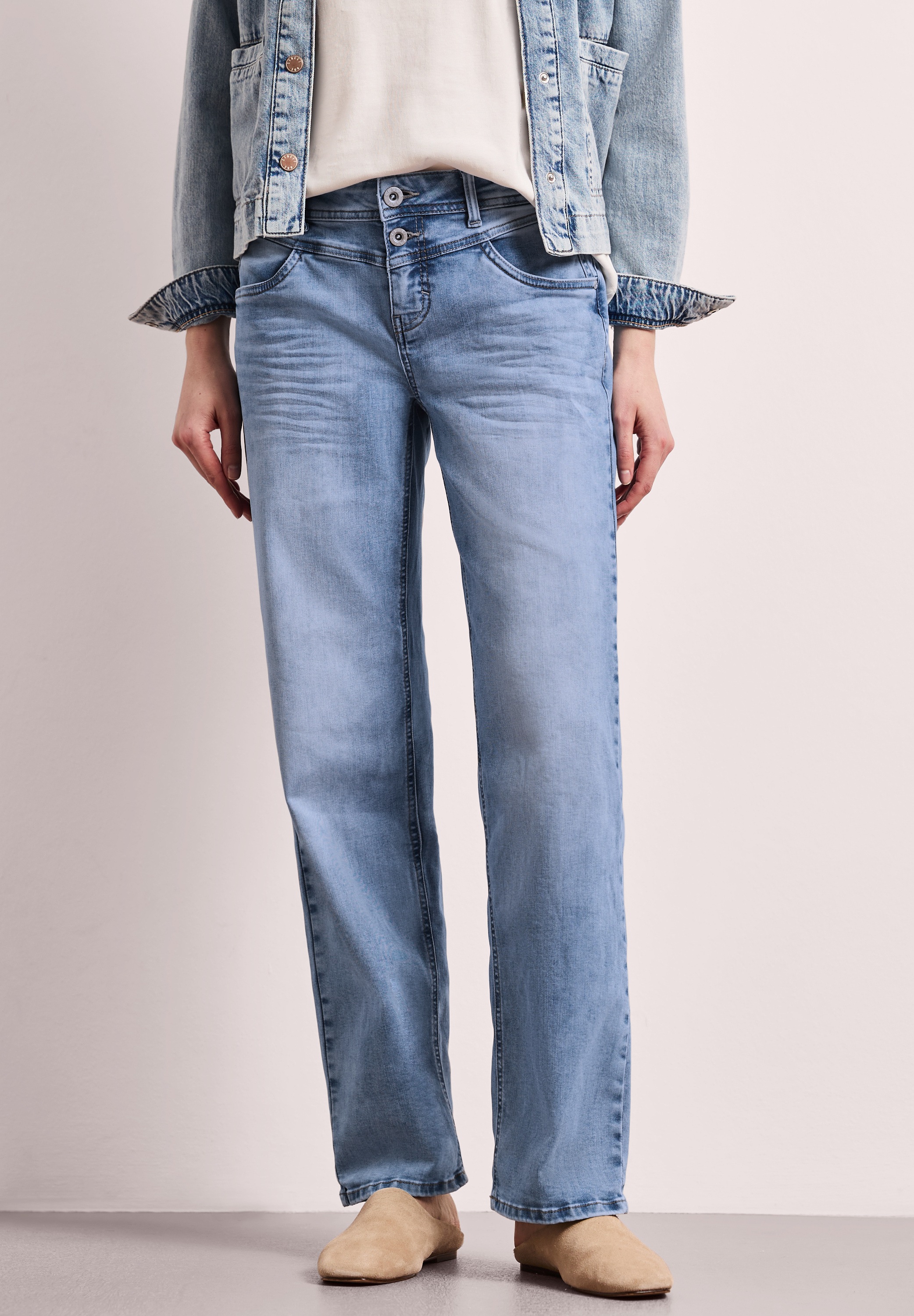 STREET ONE Comfort-fit-Jeans Middle Waist günstig online kaufen