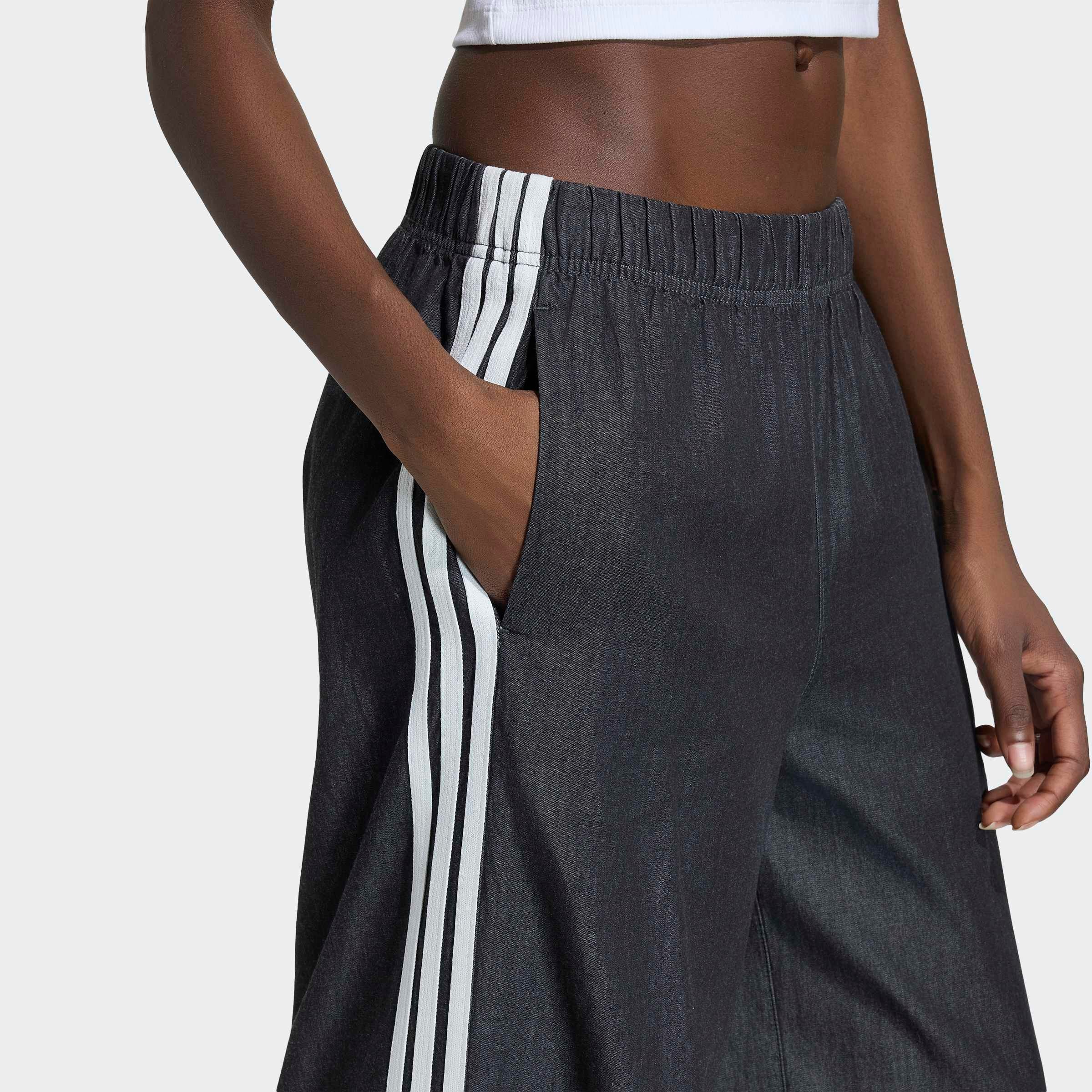 adidas Originals Sporthose »DENIM WIDE LEG«  für Erwachsene, mit Gummizug, locker geschnitten