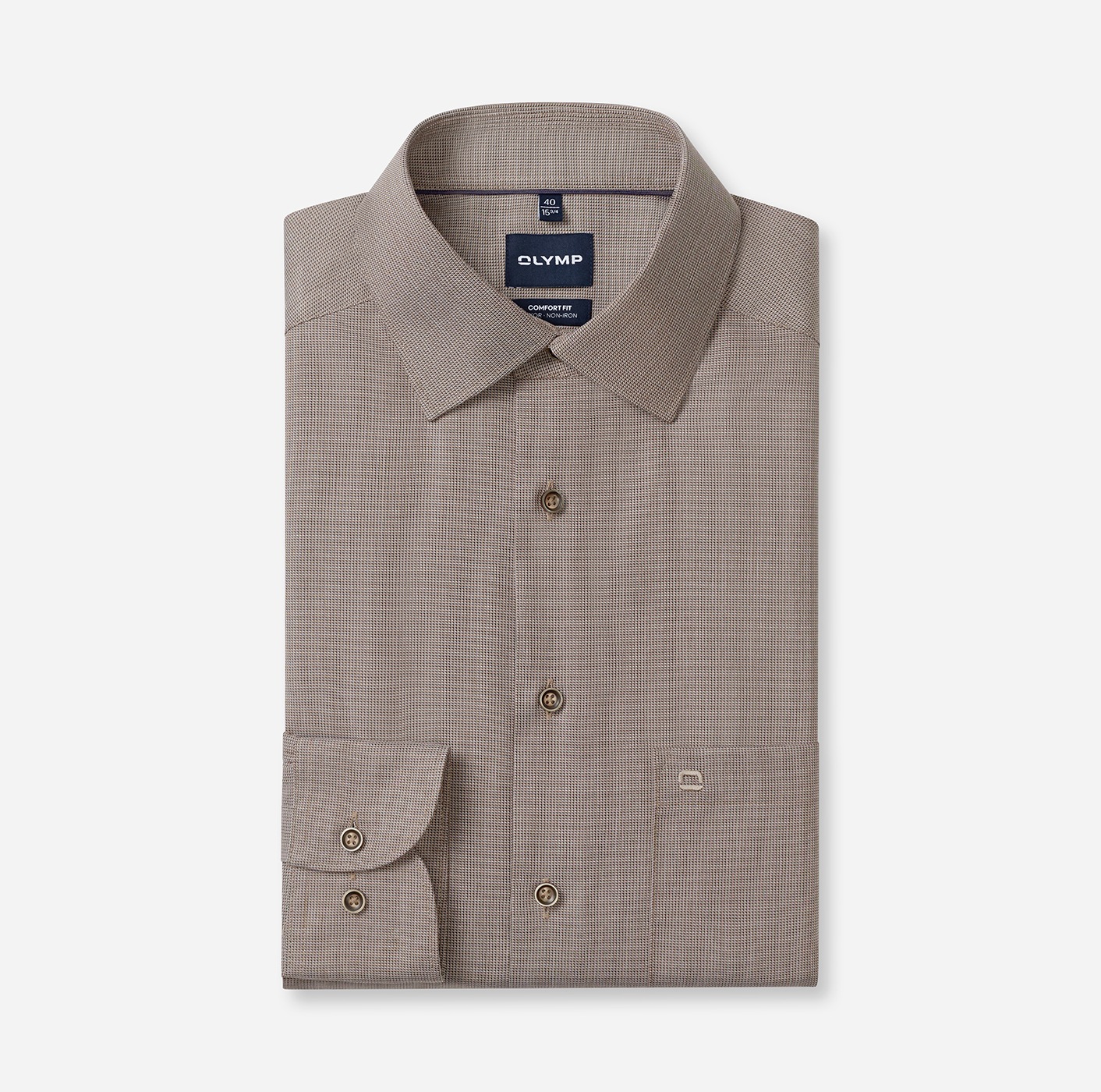 OLYMP Langarmhemd »Luxor« Businesshemd, New-Kentkragen, Comfort Fit