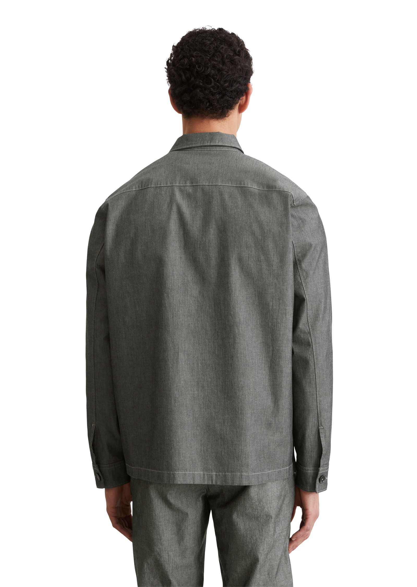 Marc O'Polo Kurzjacke »aus leichtem Bio-Baumwoll-Chambray«, ohne Kapuze