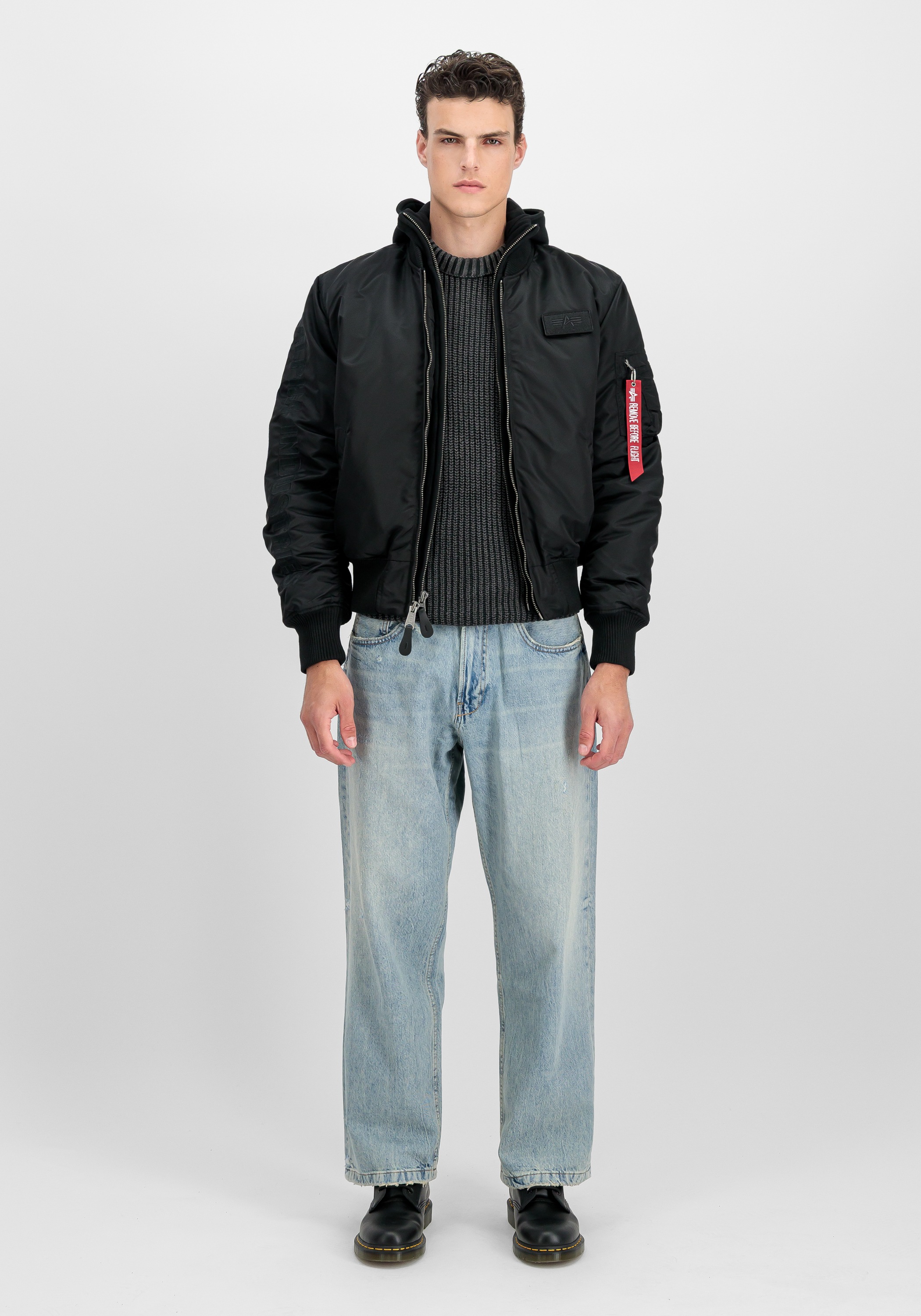 Thumbnail - Alpha Industries Bomberjacke "MA-1 D-Tec Sleeve Embroidery"