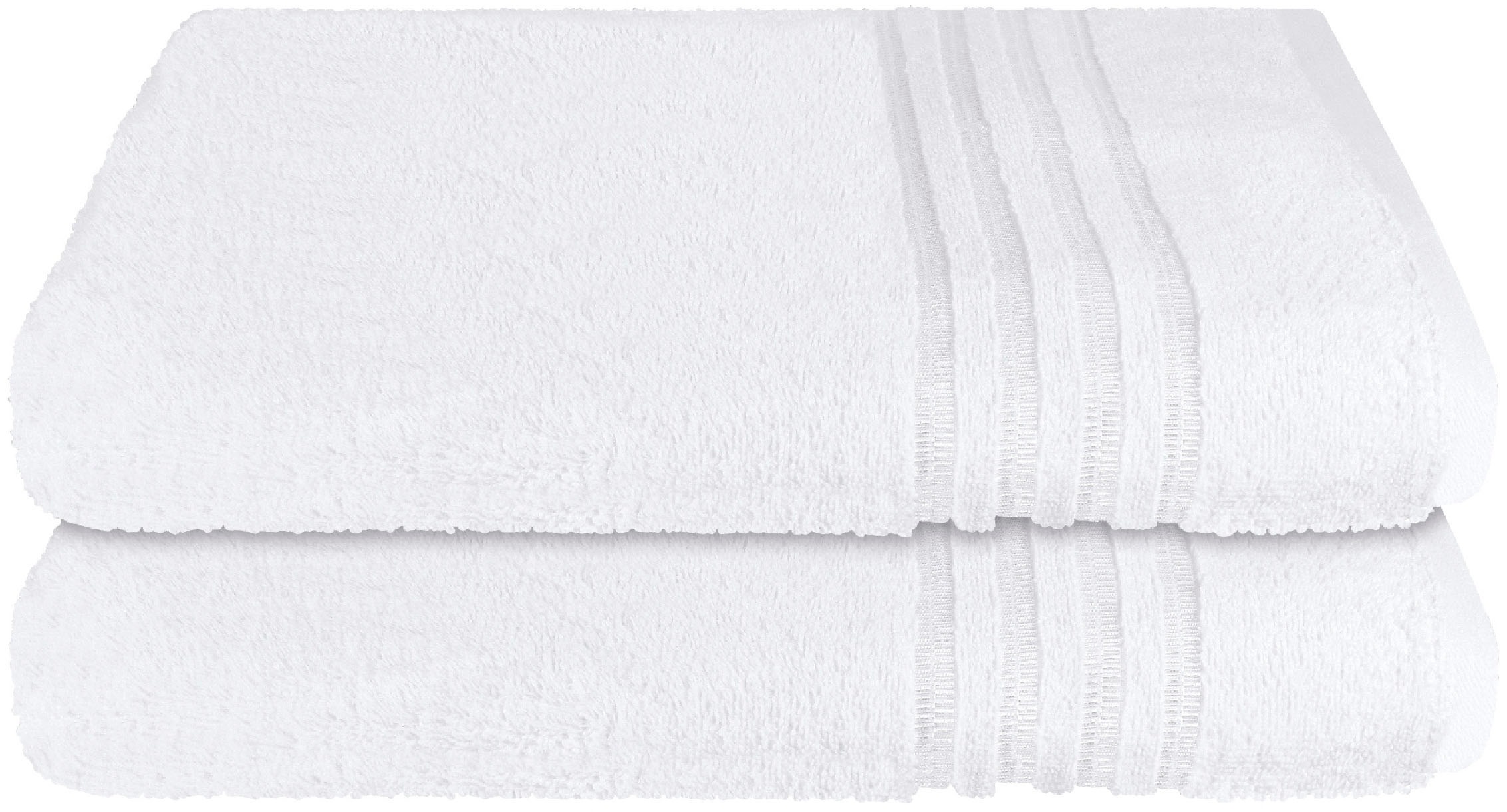 Schiesser Duschtücher "Milano aus 100% Baumwolle mit eleganter Bordüre in H günstig online kaufen