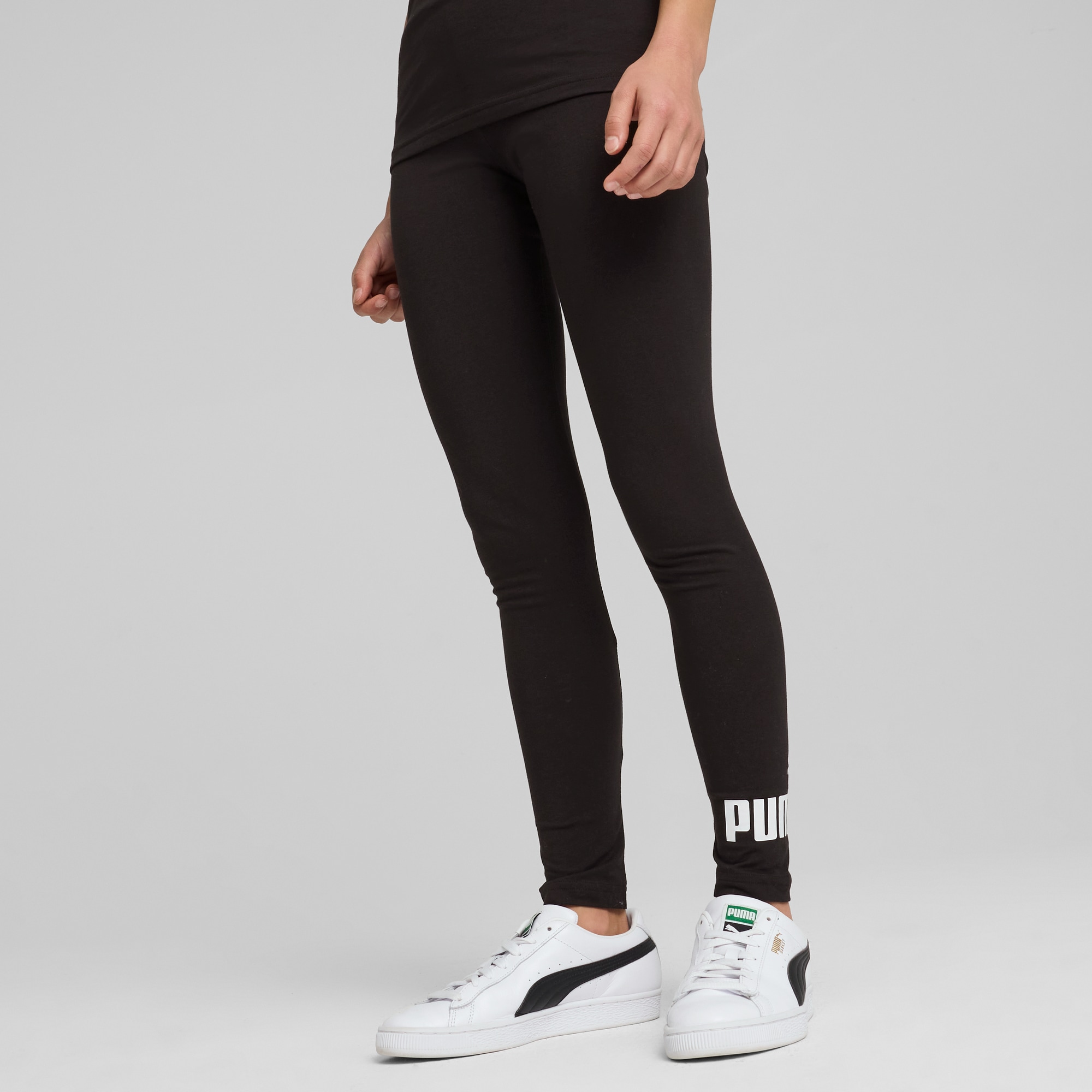 PUMA Leggings "ESS NO 1 LOGO LEGGINGS G" für Jugendliche, elastischer Bund, schmale Passform, Tight Fit