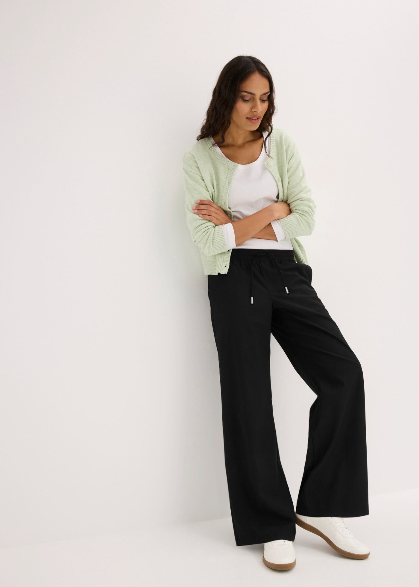 bonprix Marlene-Hose  mit Kordelzugbund, Loose Fit, im Casual-Stil