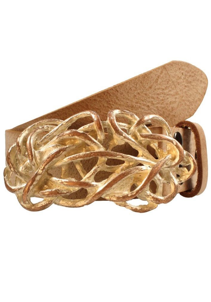 Rettungsring Gürtel Ledergürtel mit austauschbarer Schließe "Strohknoten Ro günstig online kaufen