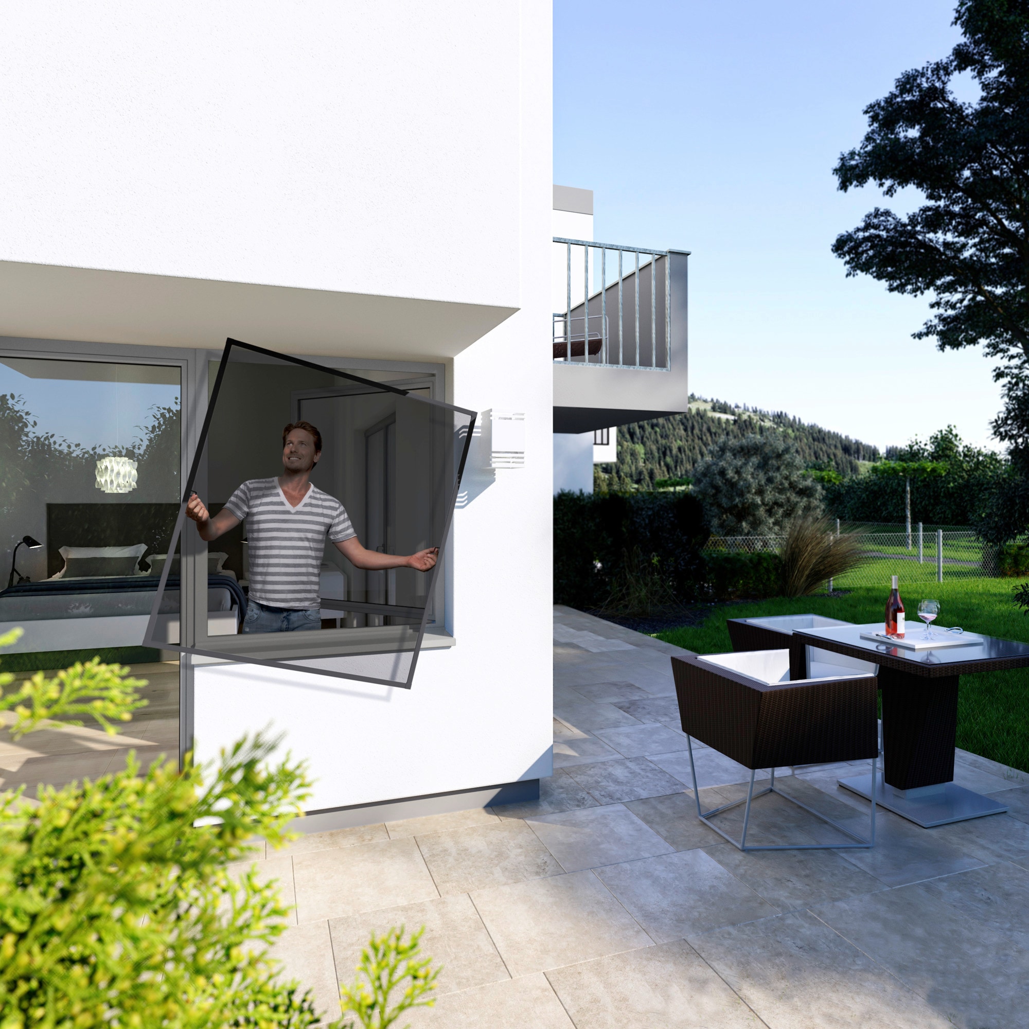 Windhager Insektenschutz-Fensterrahmen, BxH: 100x120 cm günstig