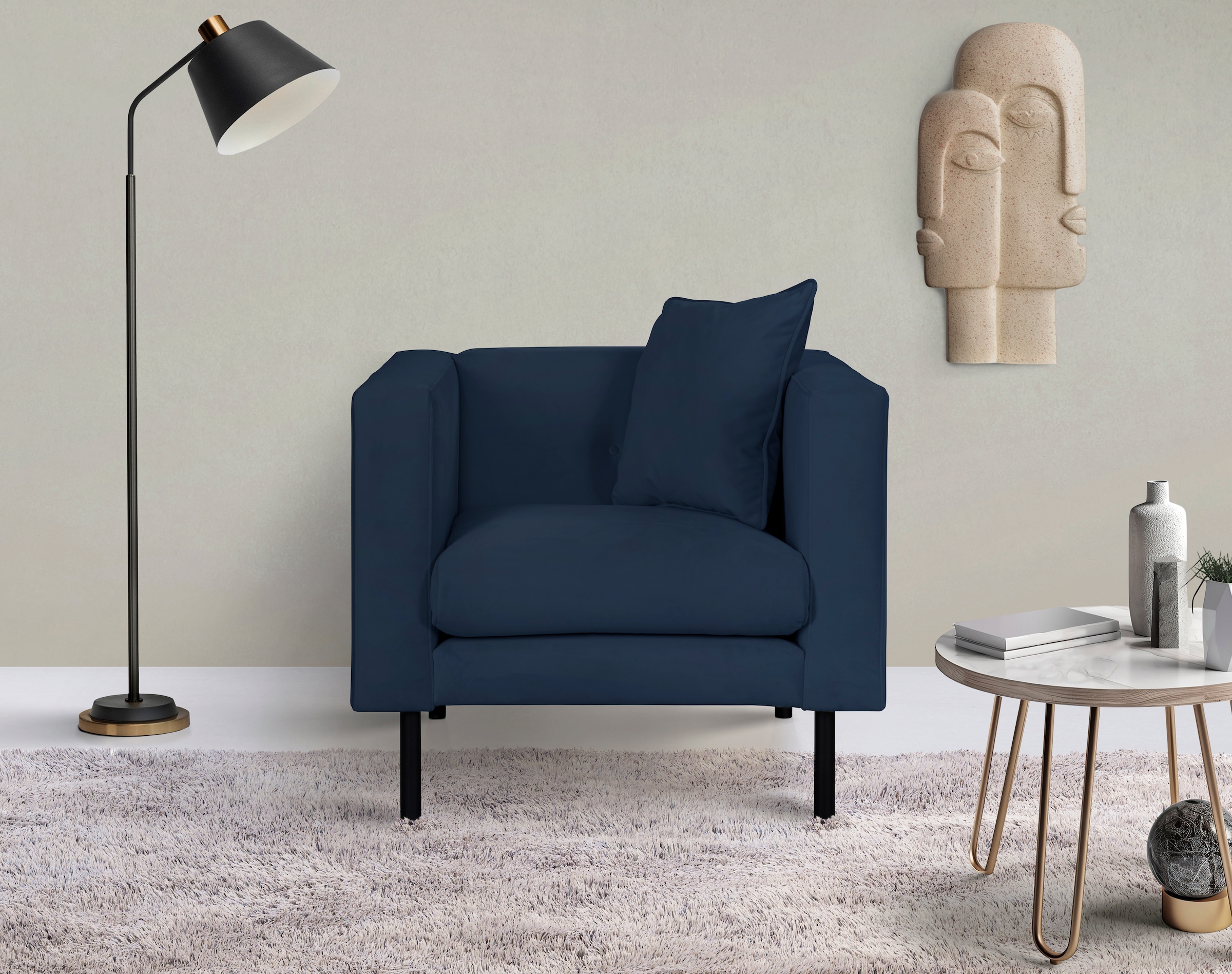 Home affaire Sessel "Lillibeth Cocktailsessel, Loungesessel, Maße B/T/H: 90 günstig online kaufen