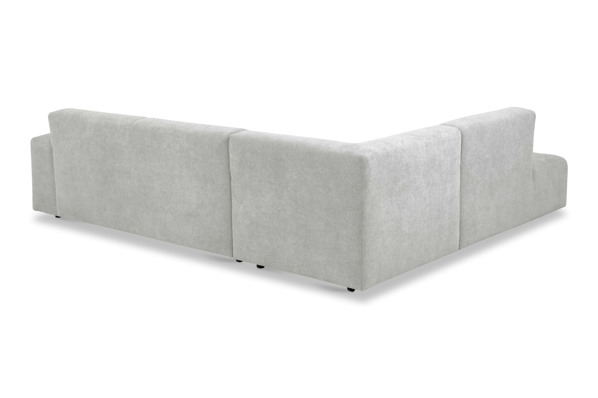 andas Ecksofa »Linkka, Breite 282 cm«, L-Form, in einem weichen Chenille-Stoff, mit Wellenunterfederung