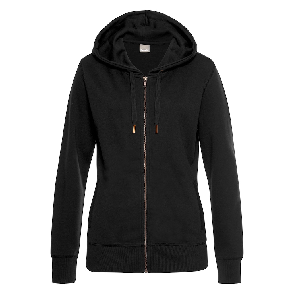 Bench. Loungewear Sweatjacke, mit Taschen und Zipper, Loungeanzug