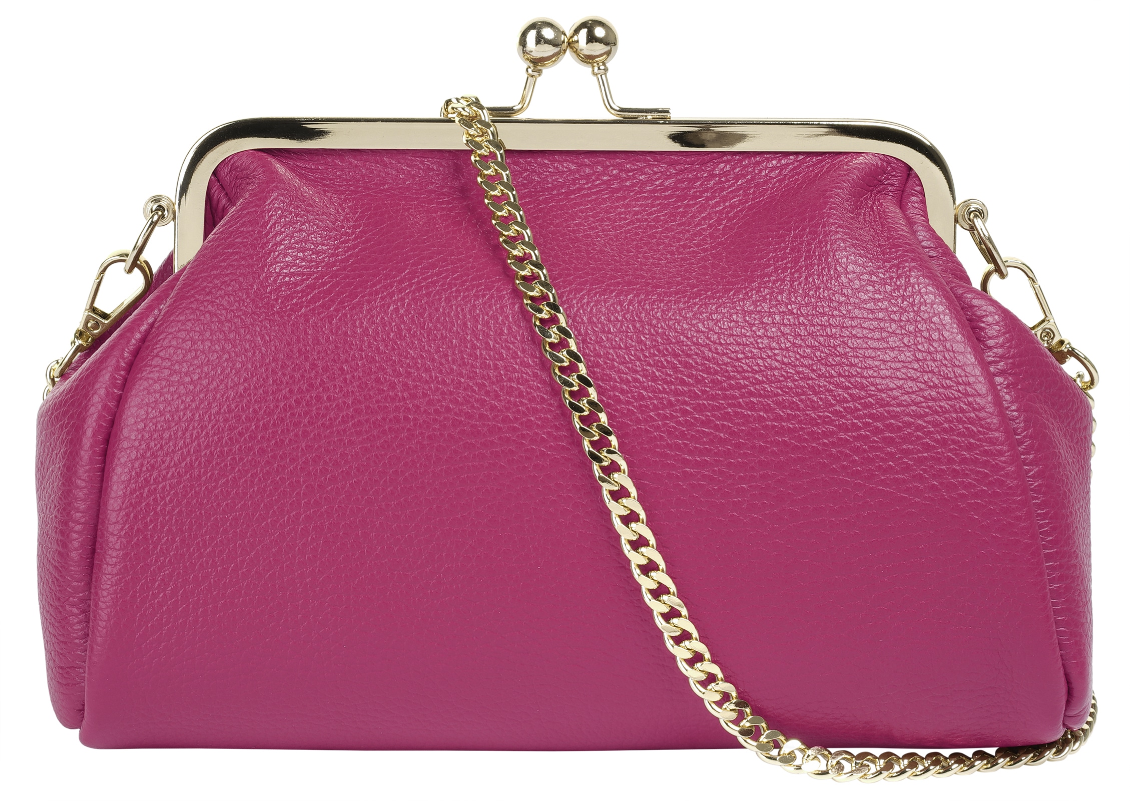 Cluty Abendtasche, echt Leder, Made in Italy