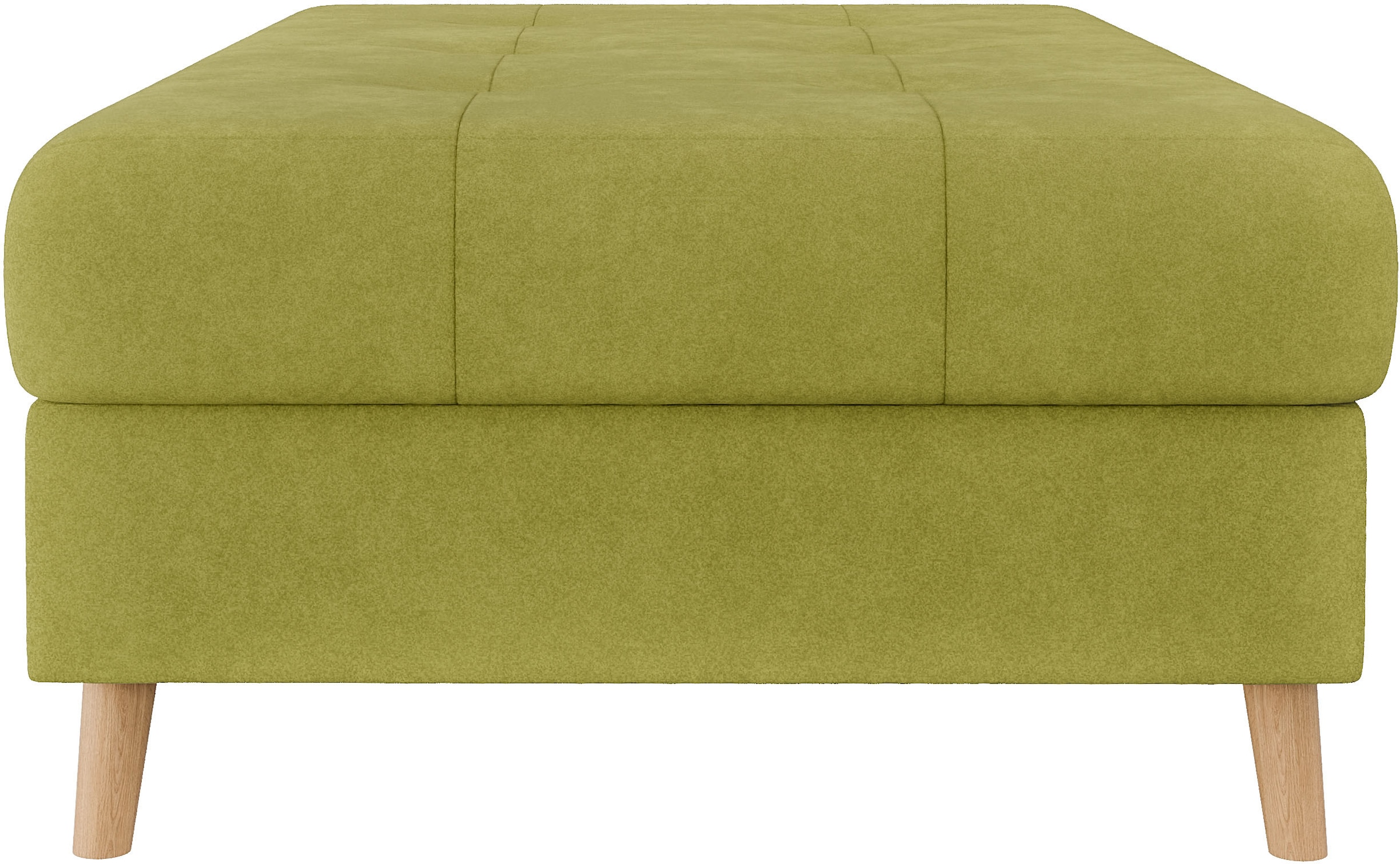 Home affaire Polsterhocker »CHARRE XXL, Steppung im Sitzbereich, Maße: B/T/H: 118/73/40 cm«, passend zur Serie CHARRE, auch in Cord und Bouclé