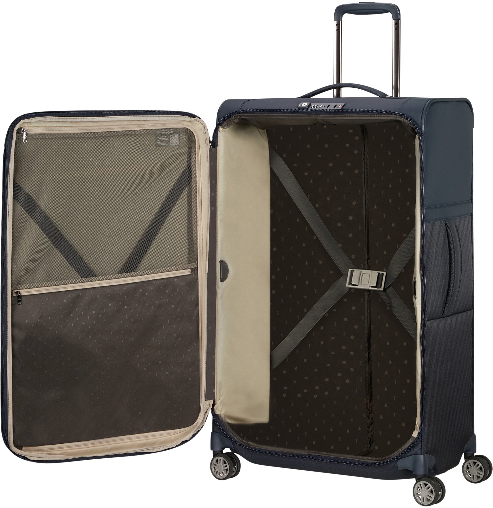 Samsonite Weichgepäck-Trolley »AIREA, verschiedene Größen und Farben«, 4 Rollen, Weichschalen-Koffer Reisekoffer mit Volumenerweiterung bei M/L