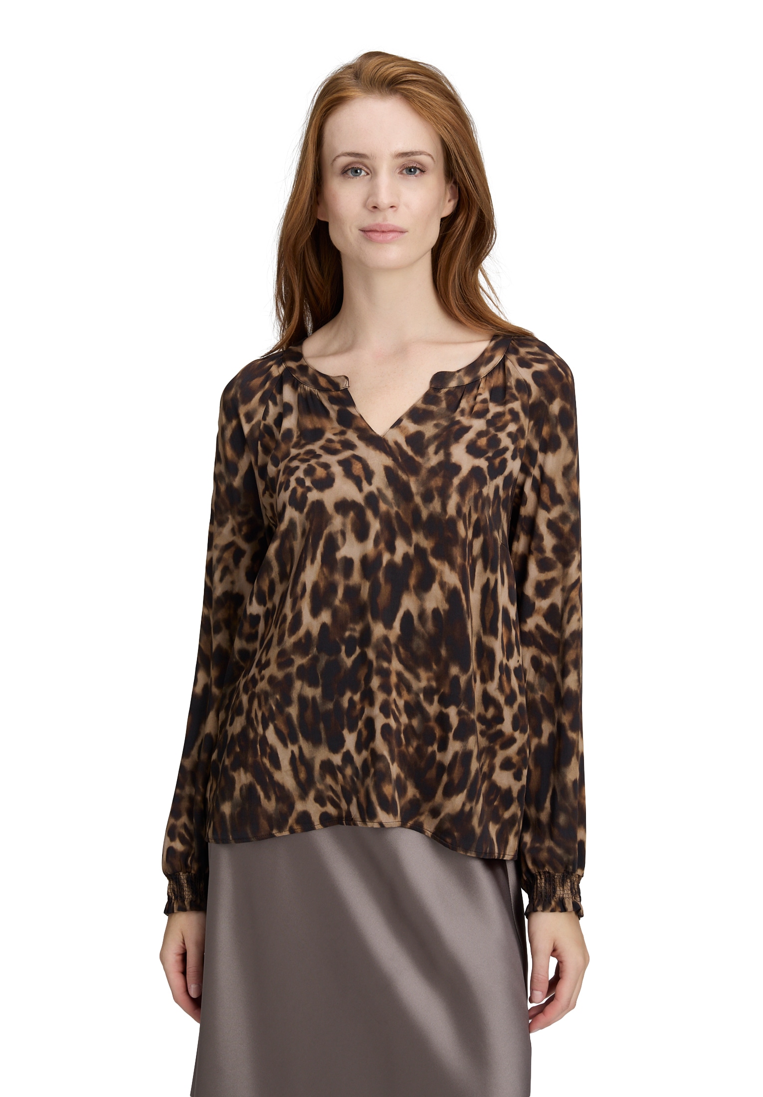Cartoon Schlupfbluse "Cartoon Damen Casual-Bluse mit Muster" günstig online kaufen