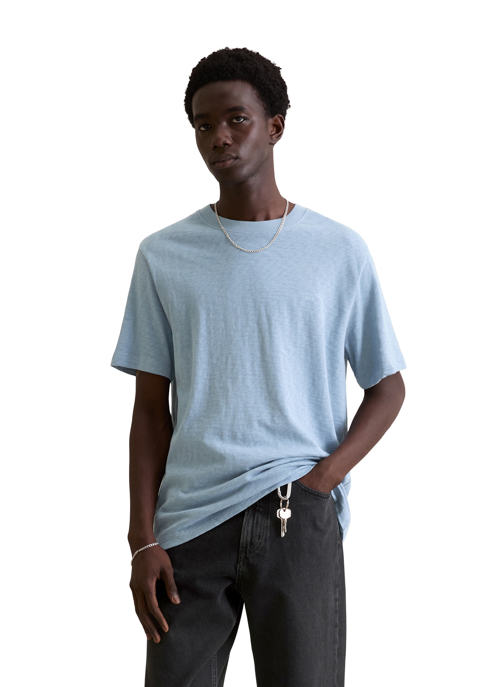 Marc OPolo DENIM T-Shirt "aus softer Slub-Jersey-Qualität" günstig online kaufen