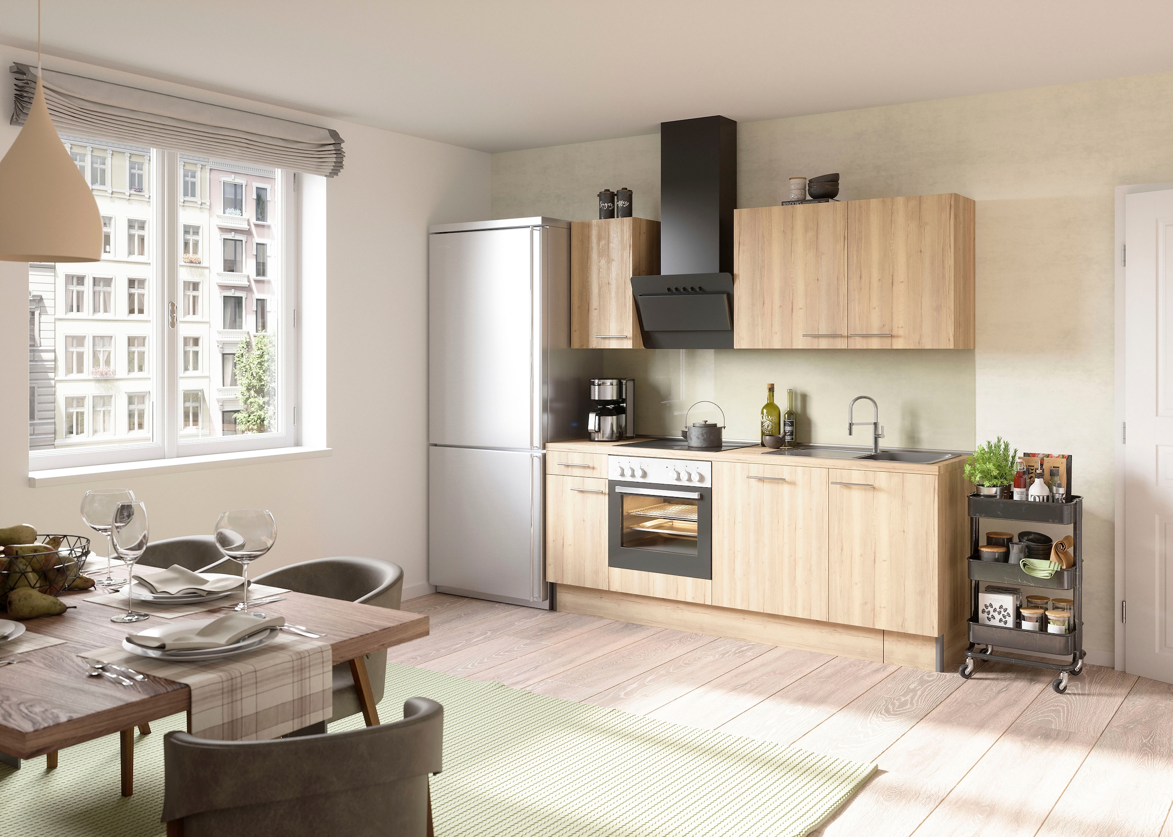 OPTIFIT Küche »Klara« 210 cm breit