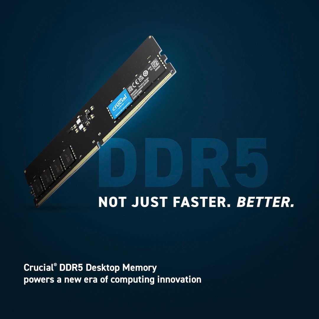 Crucial Arbeitsspeicher »16GB DDR5-5600 UDIMM«