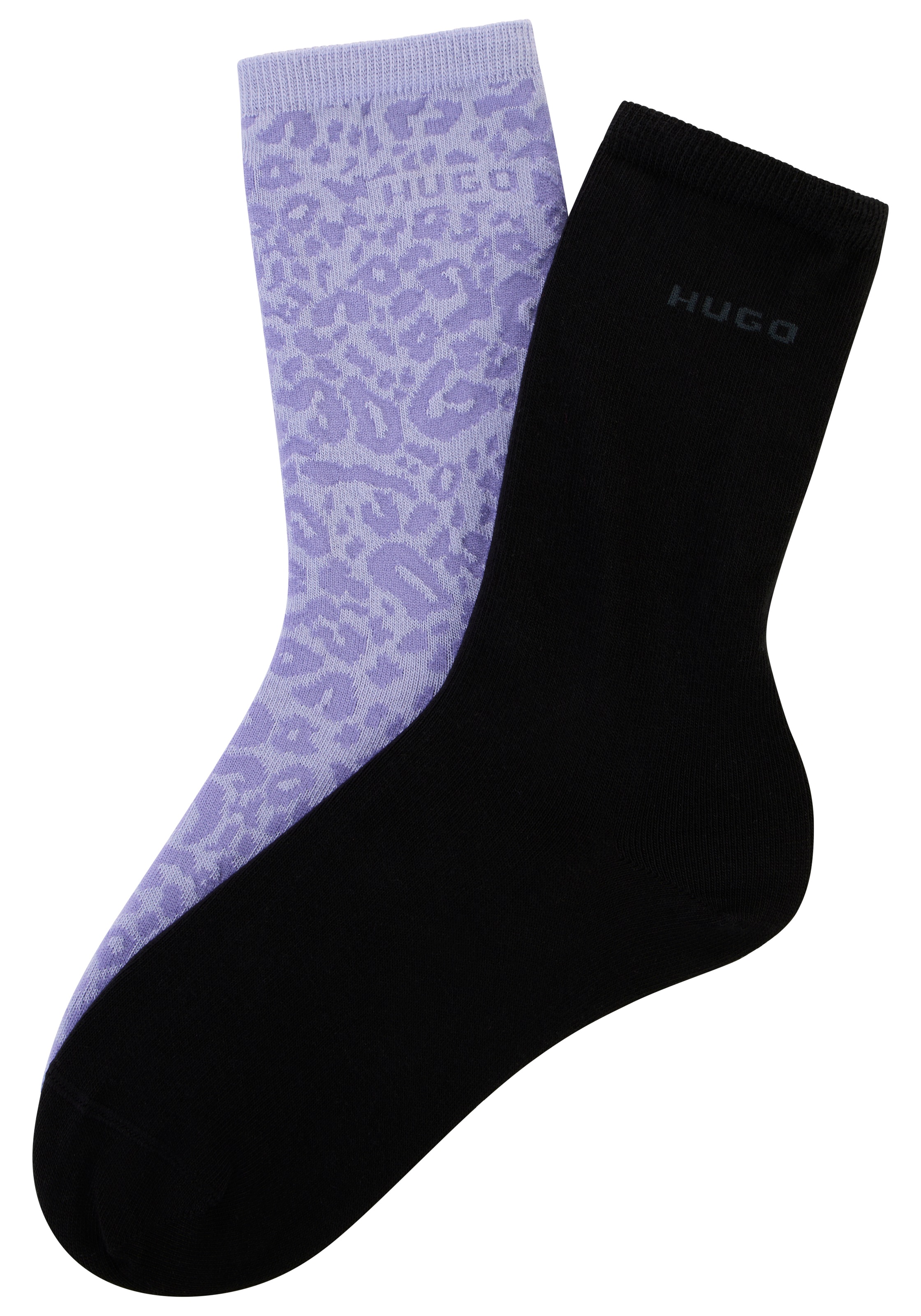 HUGO Underwear Socken "LEO LOGO" Packung, 2 Paar tlg. mit HUGO-Schriftzug günstig online kaufen