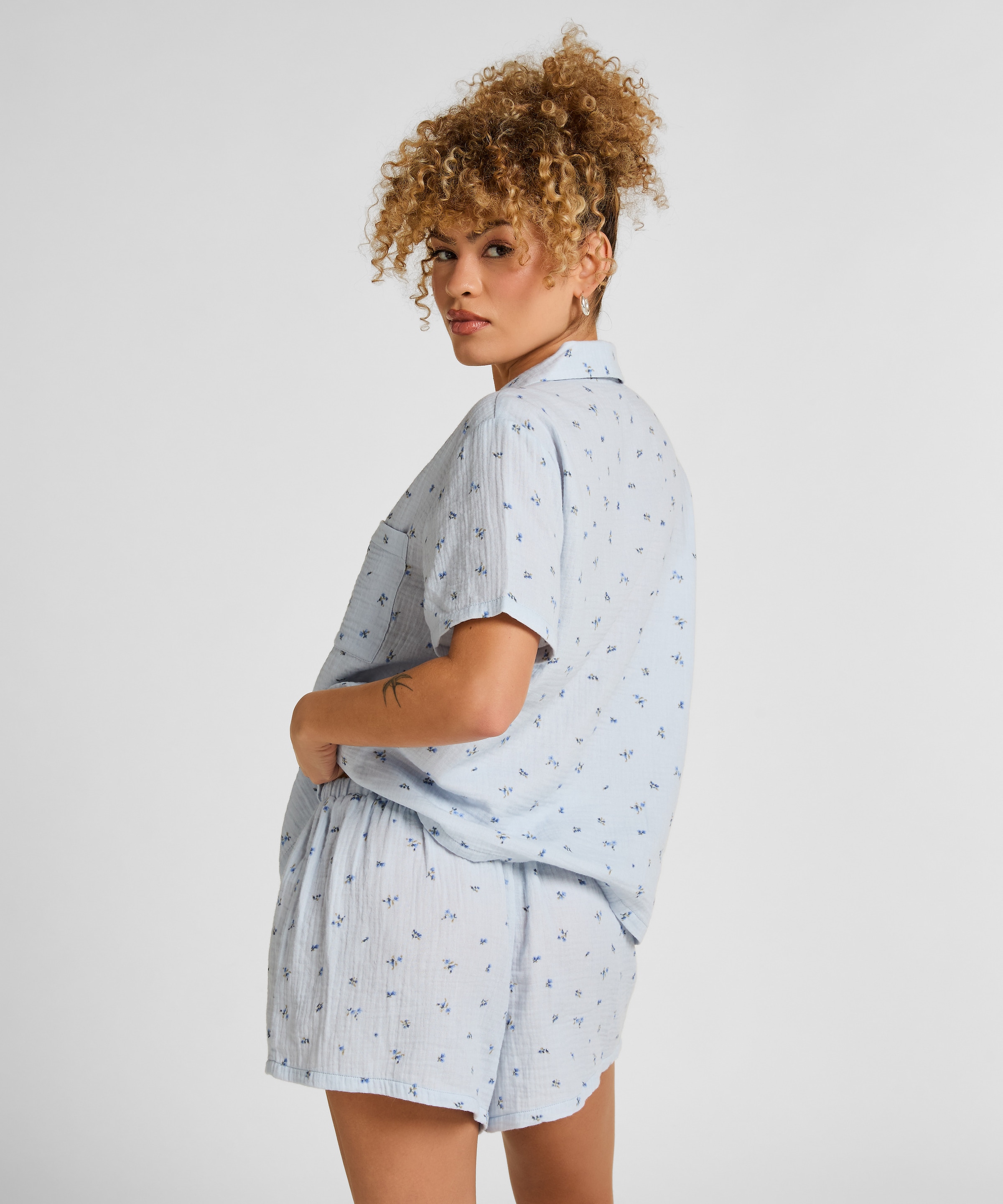 Hunkemöller Pyjama »Musselin-Shorts«