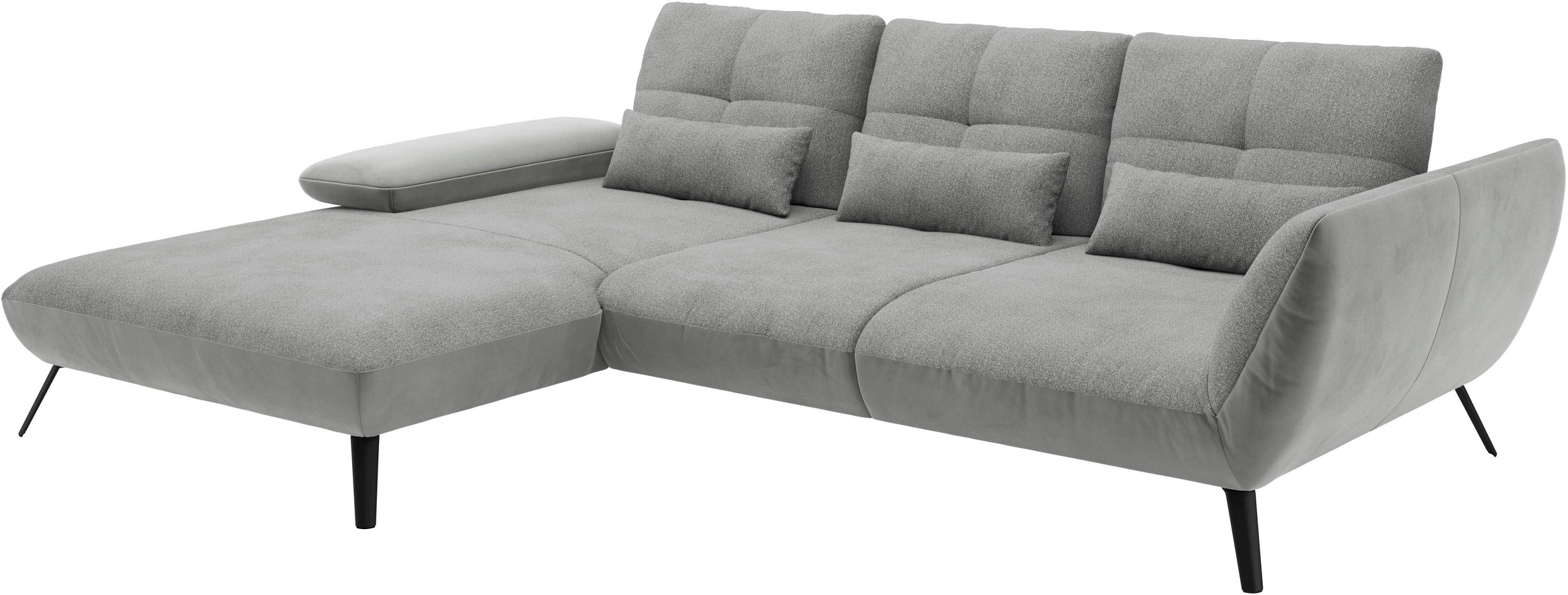 Places of Style Ecksofa »Mikado L-Form«, inkl. Sitztiefenverstellung und Armteilverstellung