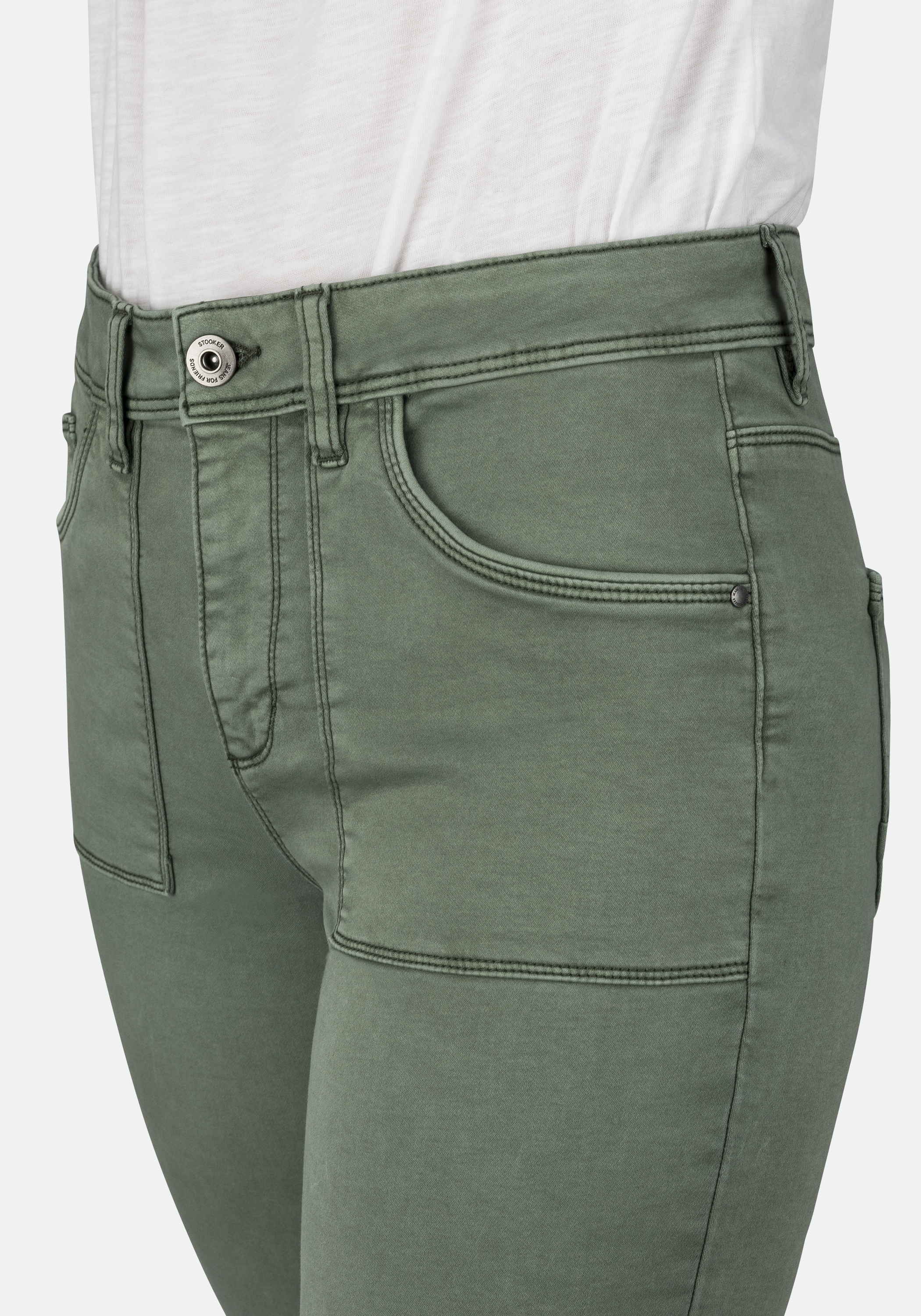STOOKER WOMEN 5-Pocket-Jeans »DAVOS Colour Jogg Edition«, Boyfrienjeans Casual Clean Wash Denim Jeans für Damen