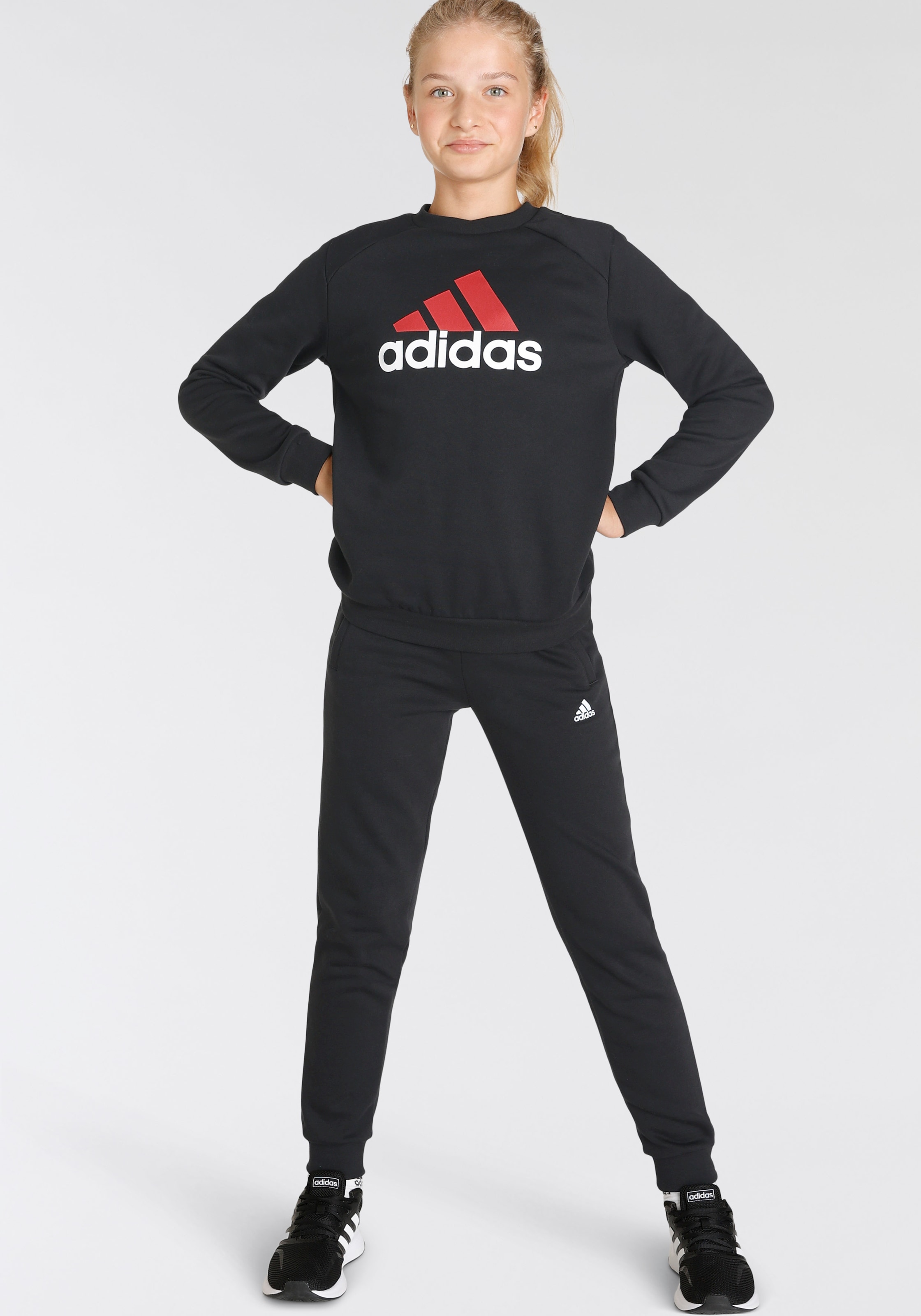 adidas Sportswear Trainingsanzug »ESSENTIALS BIG LOGO KIDS JOGGINGANZUG«, (2  tlg.) im Sale | BAUR