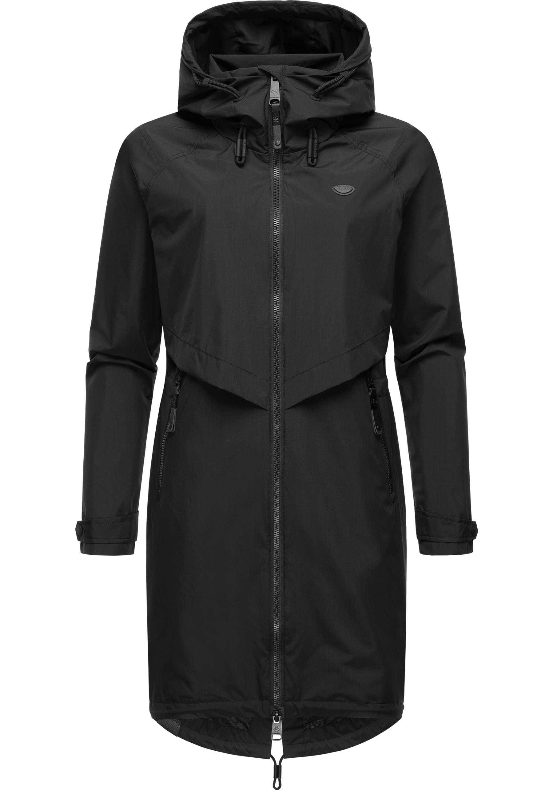 Ragwear Jerseymantel "Frodik", Wasserdichter oversized Damen Parka für die Übergangszeit