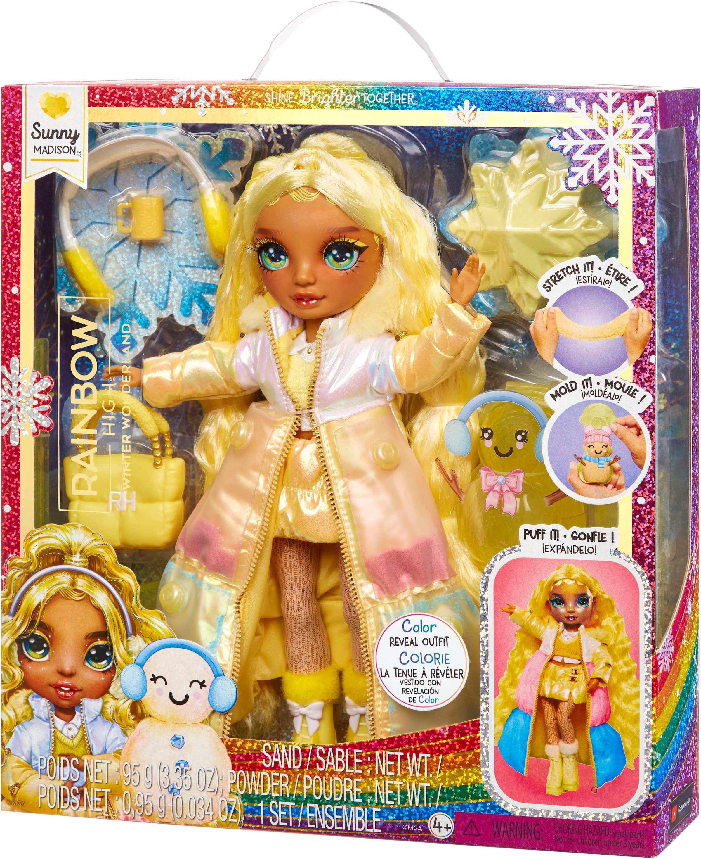 RAINBOW HIGH Anziehpuppe »Winter Wonderland Doll - Sunny (Yellow)«